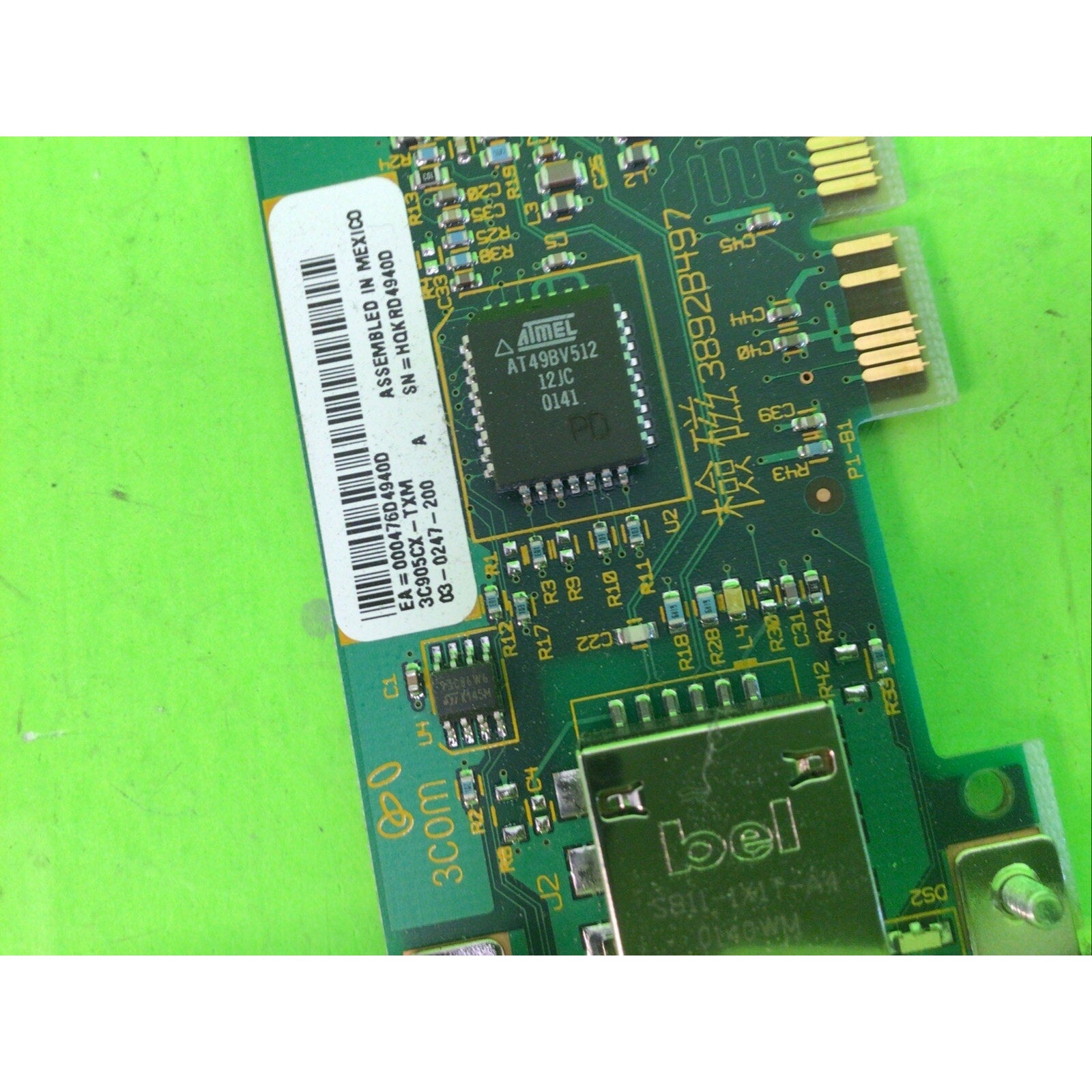 3COM 01F484 1F484 10/100 Ethernet PCI Card 3C905CX-TXM 03-0247-200