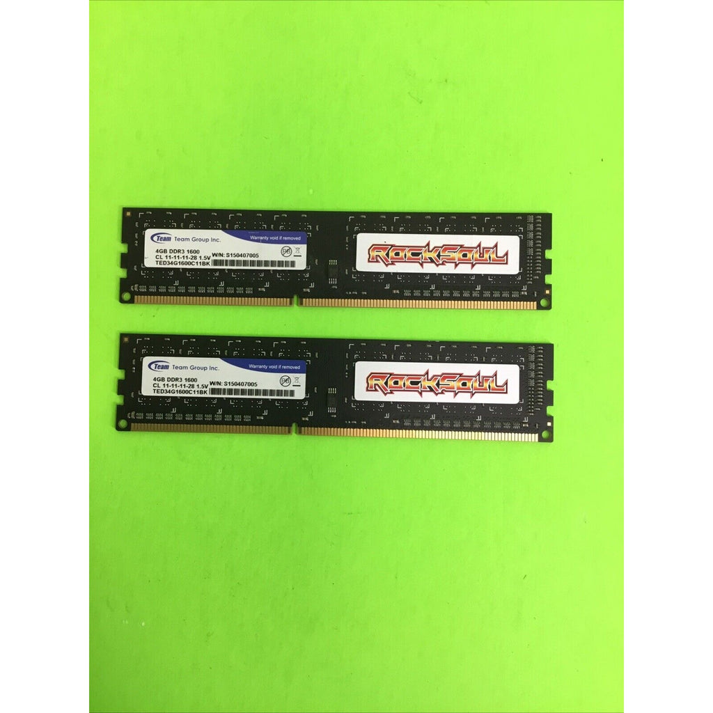Team Group 8GB (2x4GB) DDR3-1600 TED34G1600C11BK