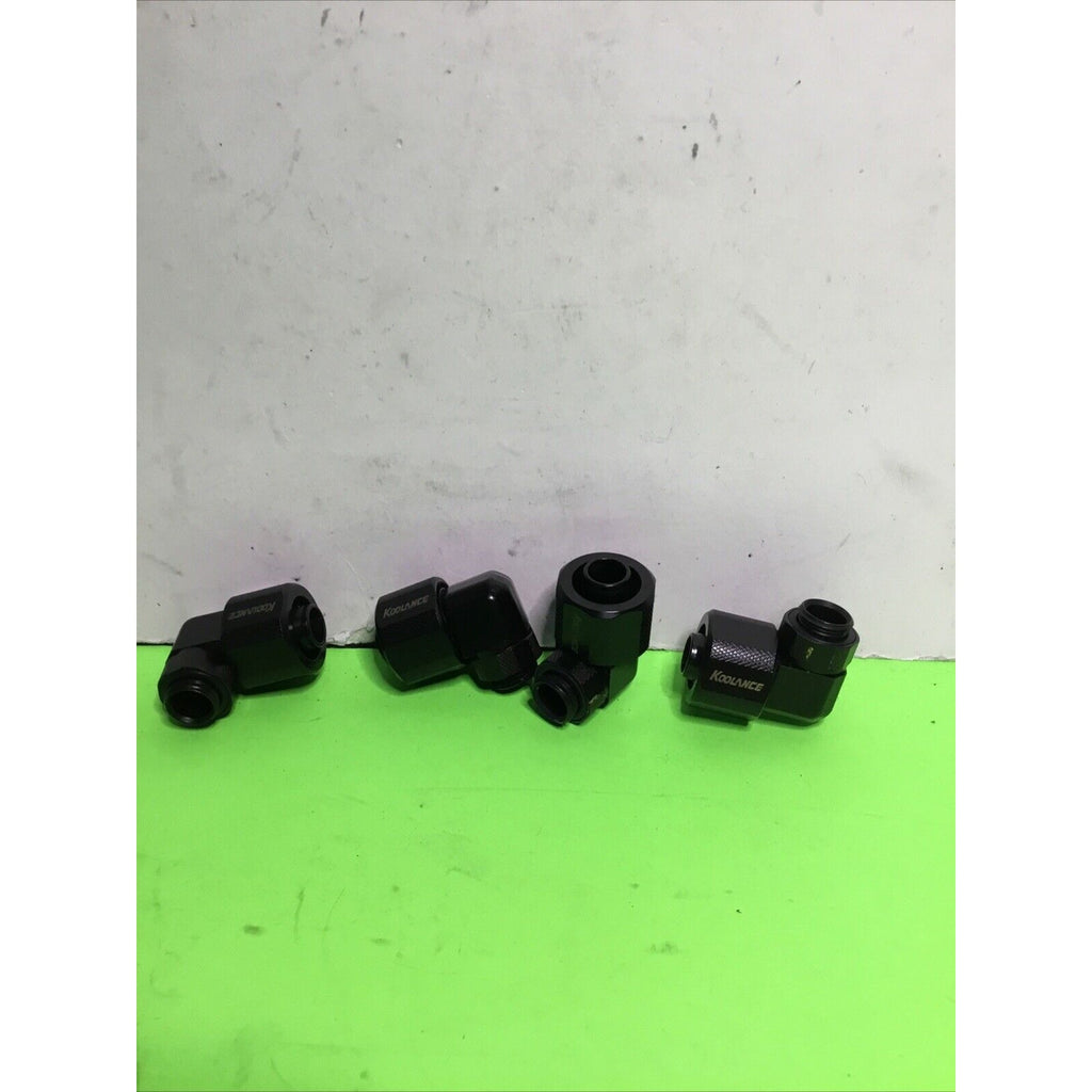 Koolance 4 Pcs of Angled 90 Degree Rotary Fitting Male to Female