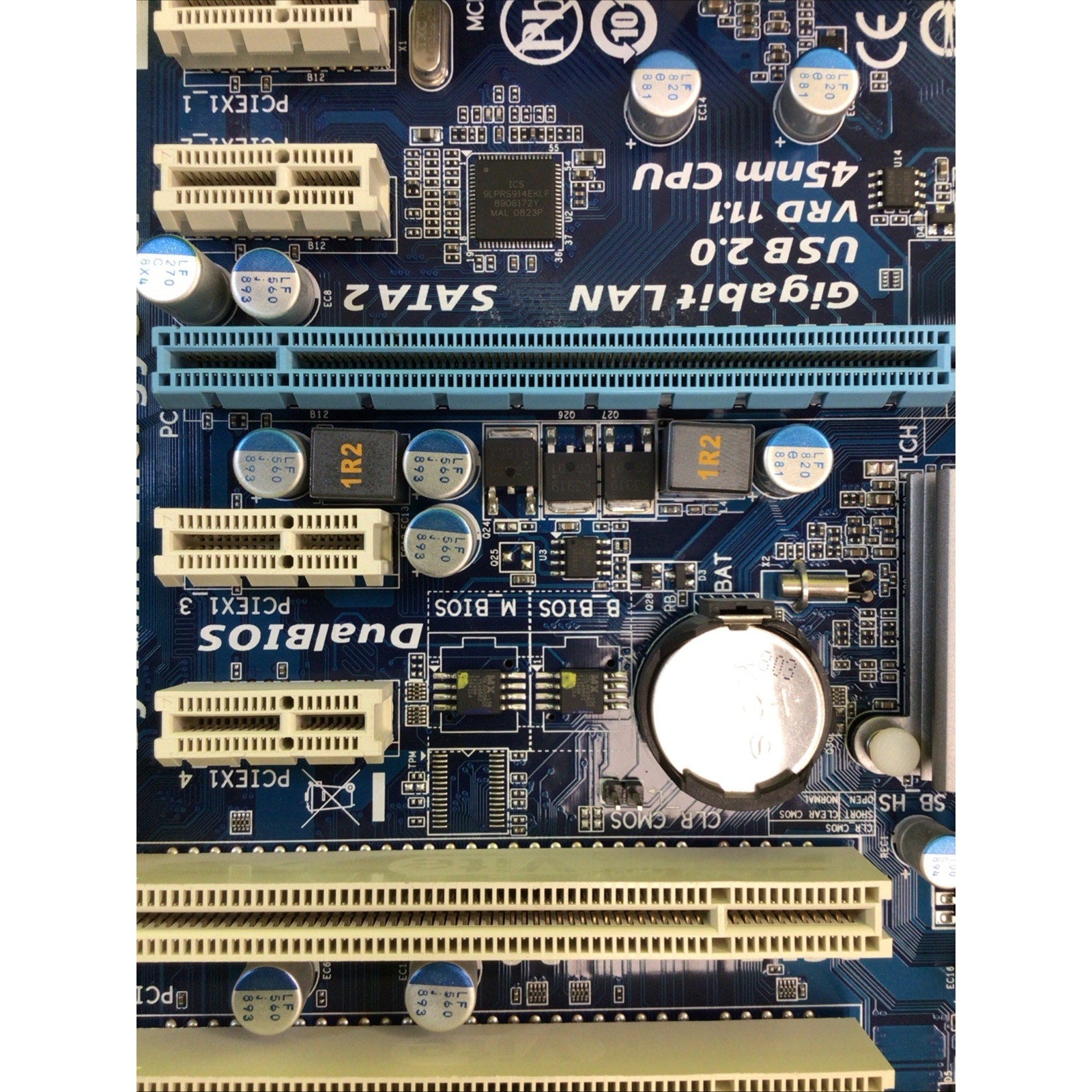 Gigabyte GA-EP45-UD3LR Socket 775 Motherboard Boots to BIOS FOR PARTS or REPAIR