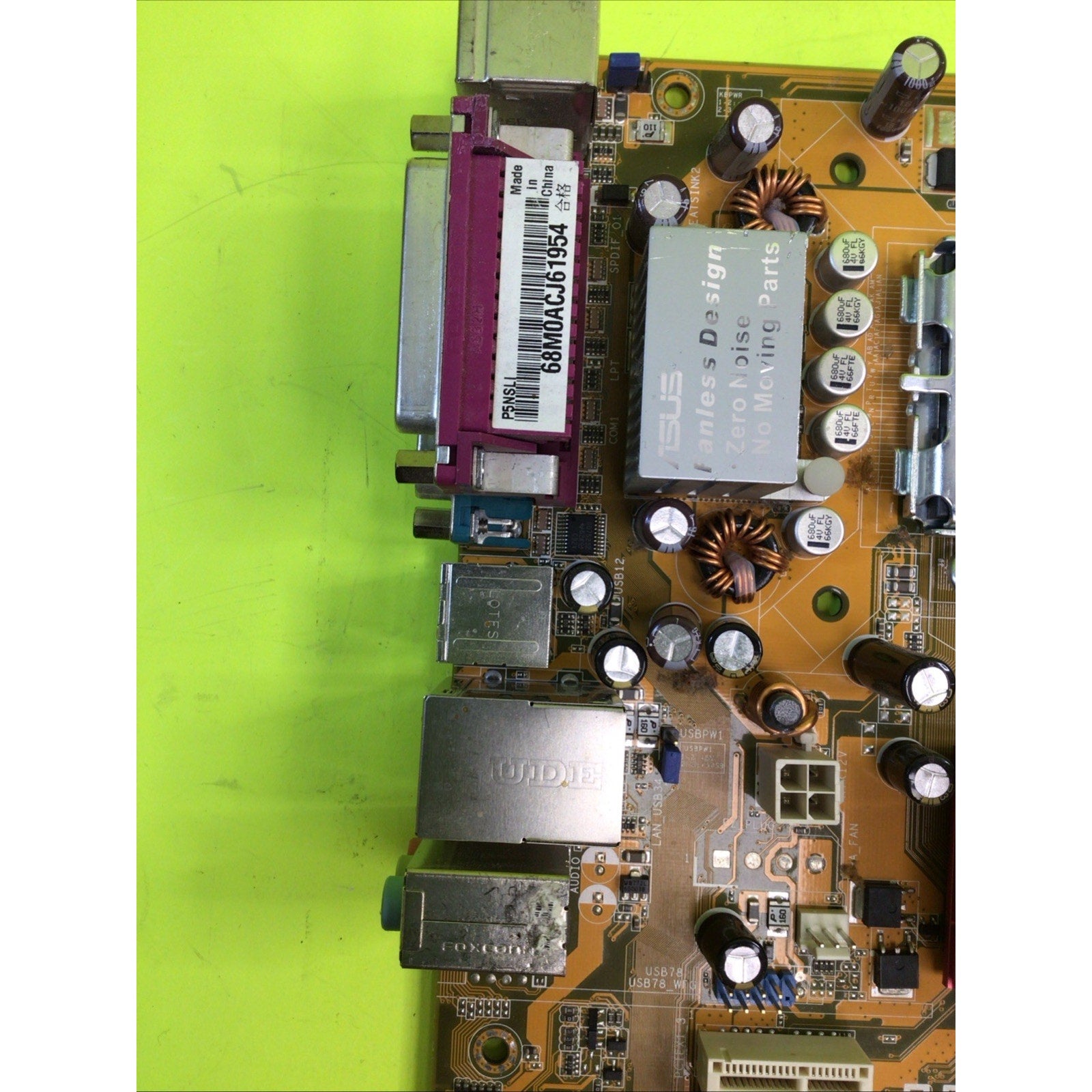 ASUS P5NSLI Socket LGA775 DDR2 PCIe PCI ATX Motherboard FOR PARTS or REPAIR