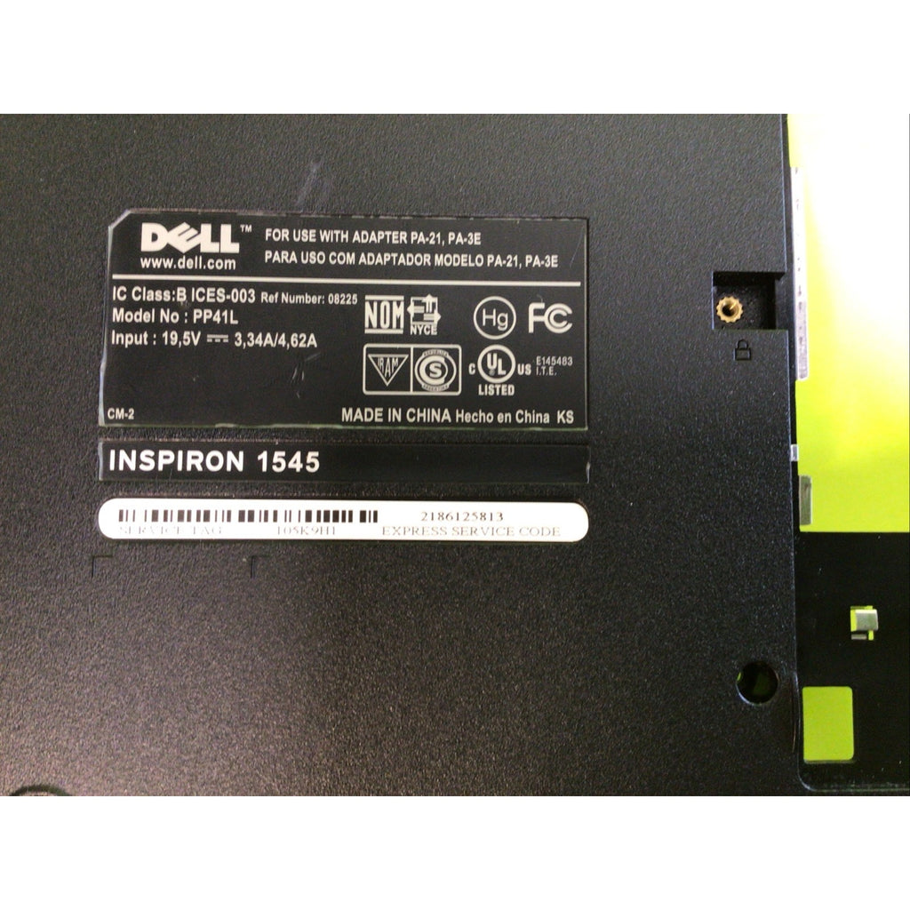 Dell Inspiron 1545 Bottom Chassis Case 0U499F