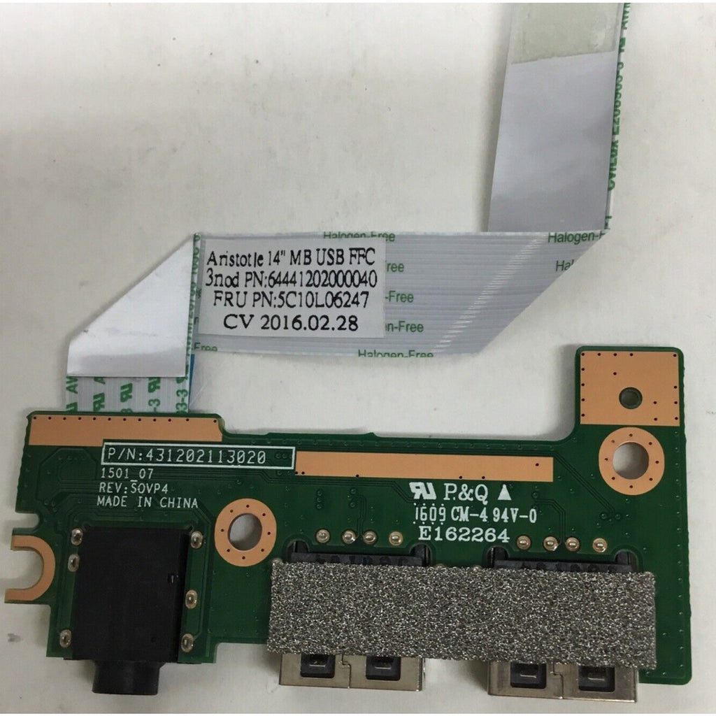 Lenovo IdeaPad 100S-14IBR Laptop Audio USB Board w/ Cable 5C50L06254