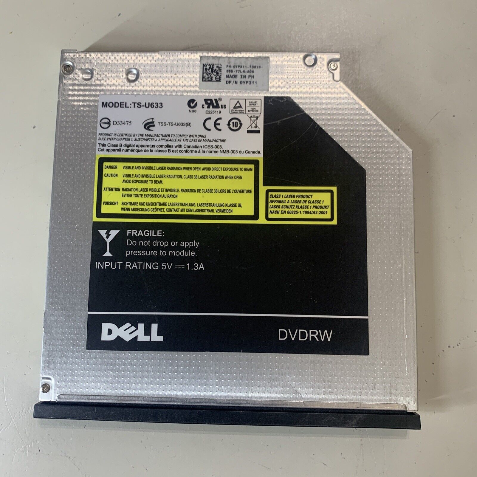 Dell Latitude E6400 E6500 Multi DVD Rewritable Drive TS-U633 YP311 0YP311