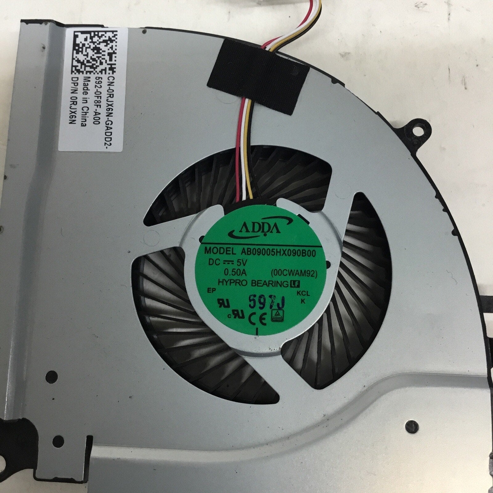 GENUINE DELL INSPIRON 15 5577 CPU LEFT COOLING FAN RJX6N 0RJX6N TESTED