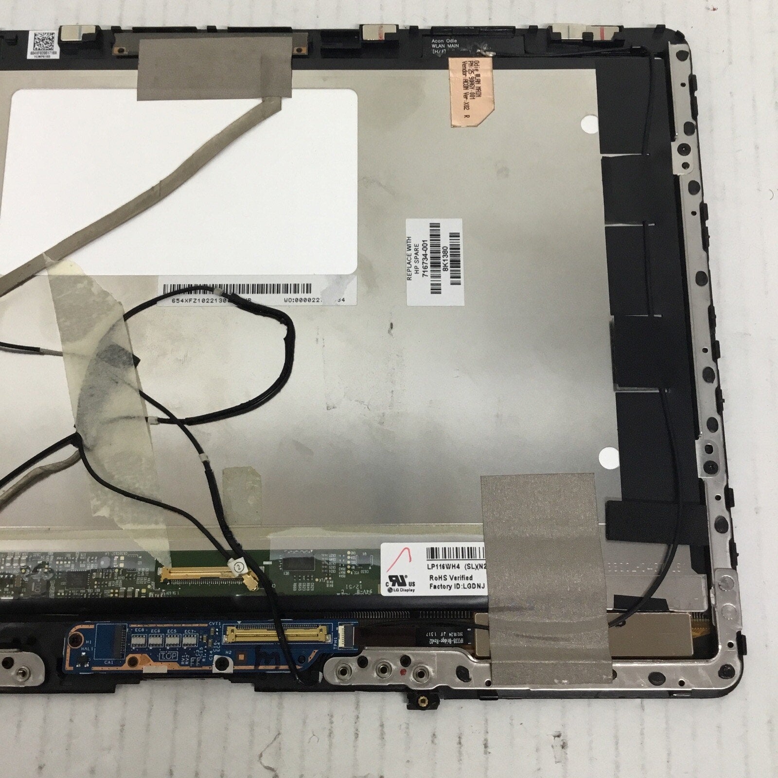 HP Elitebook Revolve 810 G3 11.5" Touch Screen LCD & Front Bezel No Back Case