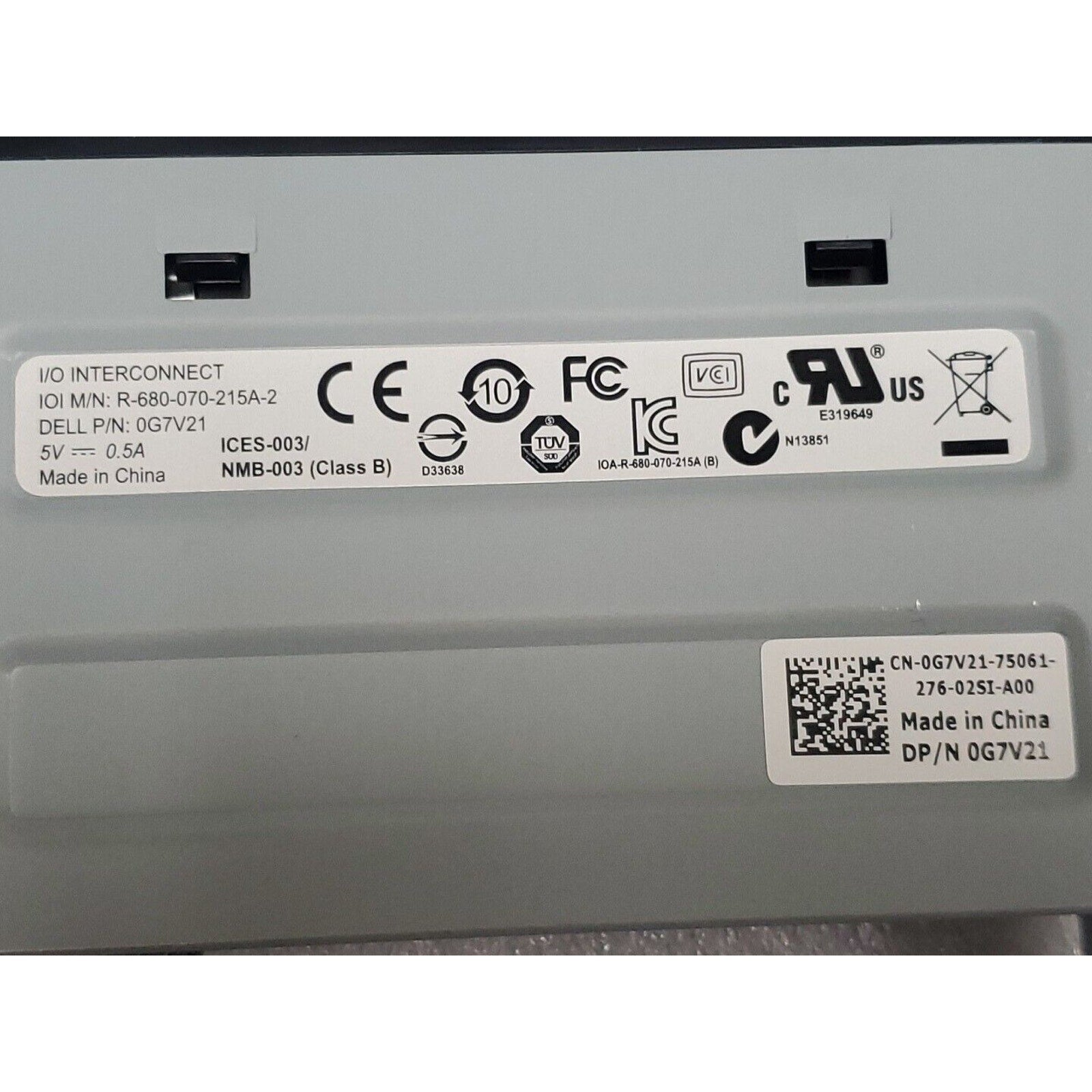 Dell Internal Media Flash Card Reader 0G7V21 with cable