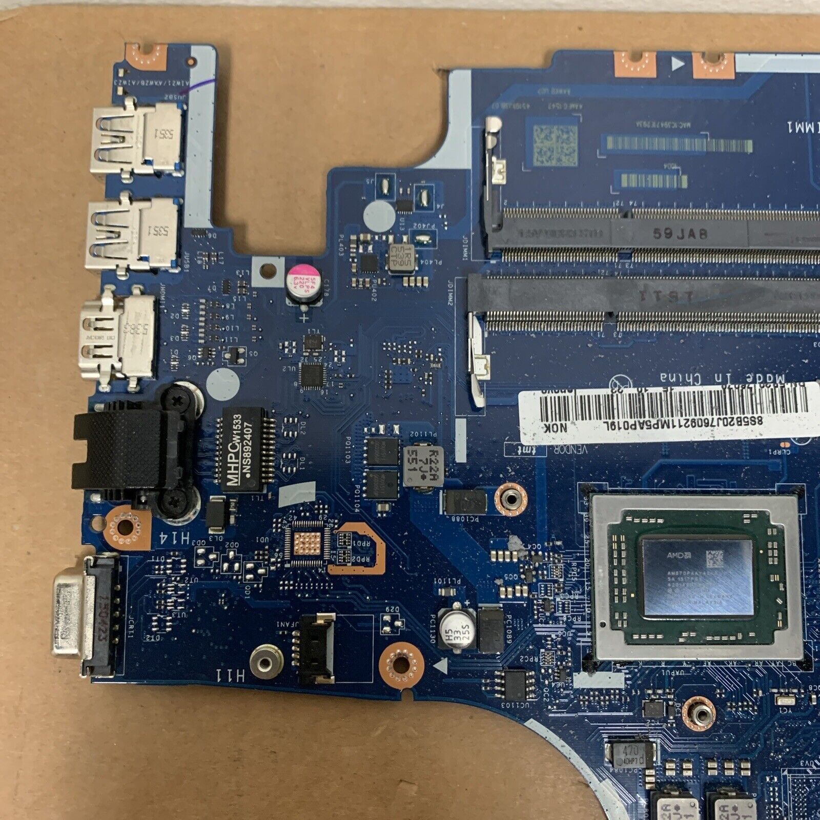 for Lenovo 500-15ACZ AAWZA ZB LA-C285P Motherboard AMD A10-8700P CPU mainboard