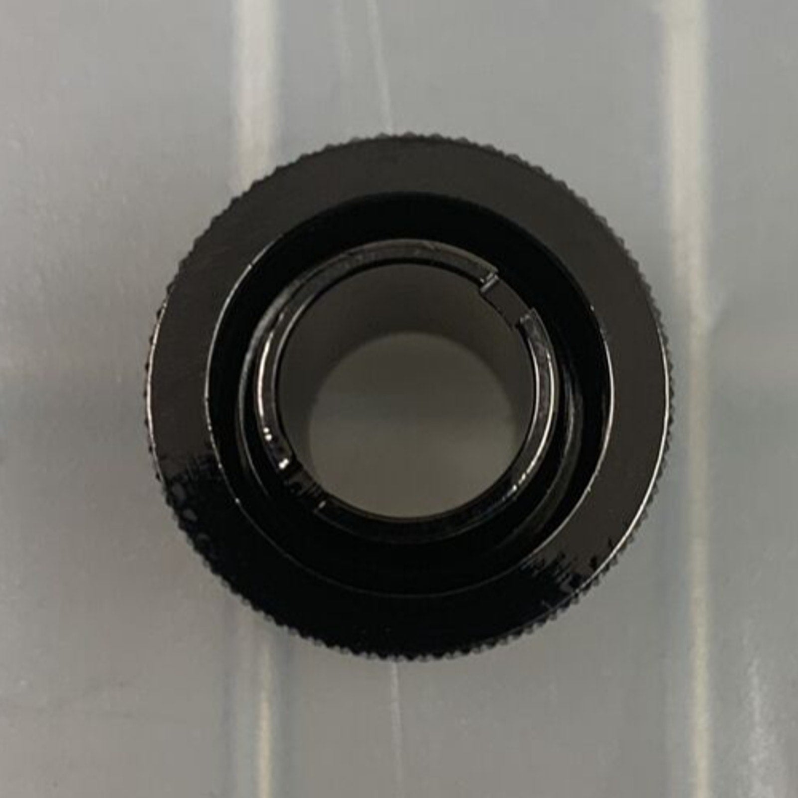 XSPC 7/16" x 5/8" Compression Fitting V2, Black Chrome Finish, G1/4" Threads