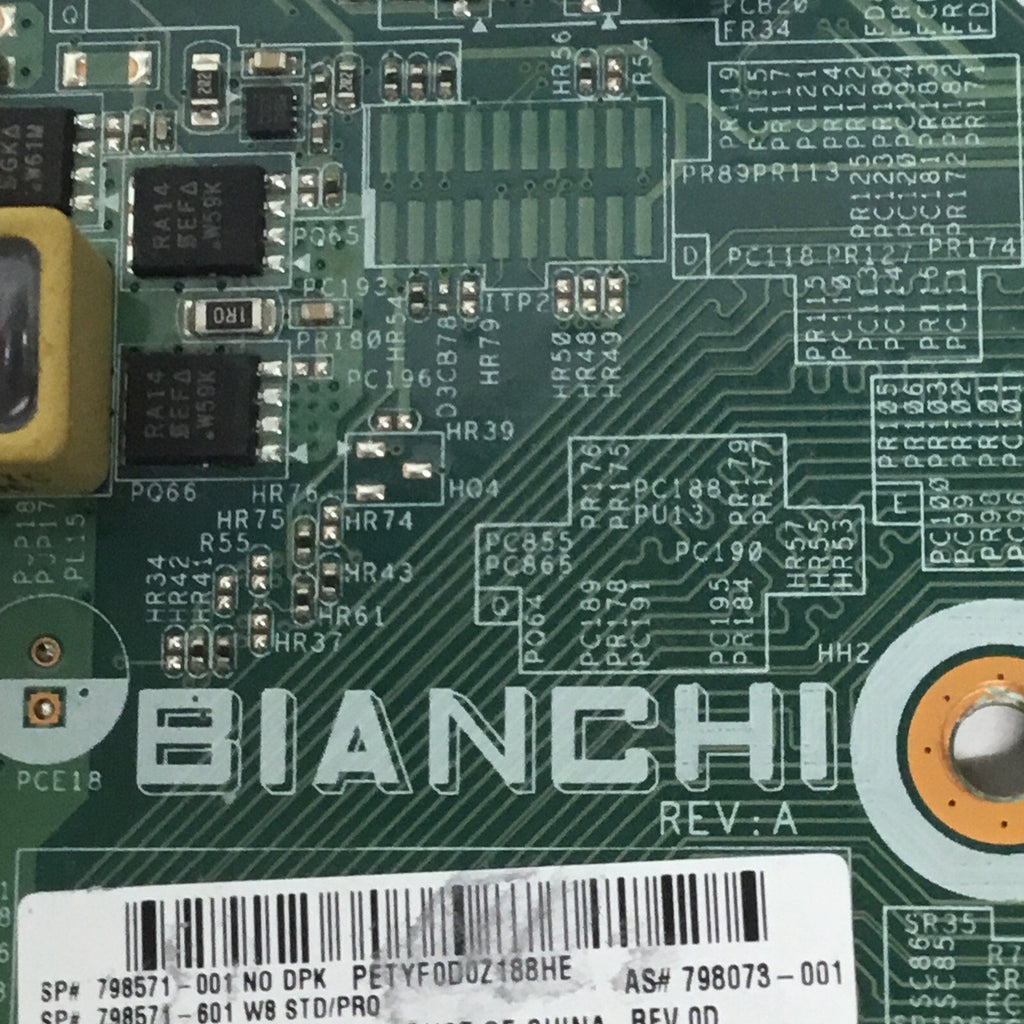 HP BIANCHI 798571-001 798073-001 Elitedesk Motherboard W/AMD A8 8600 CPU & 16GB