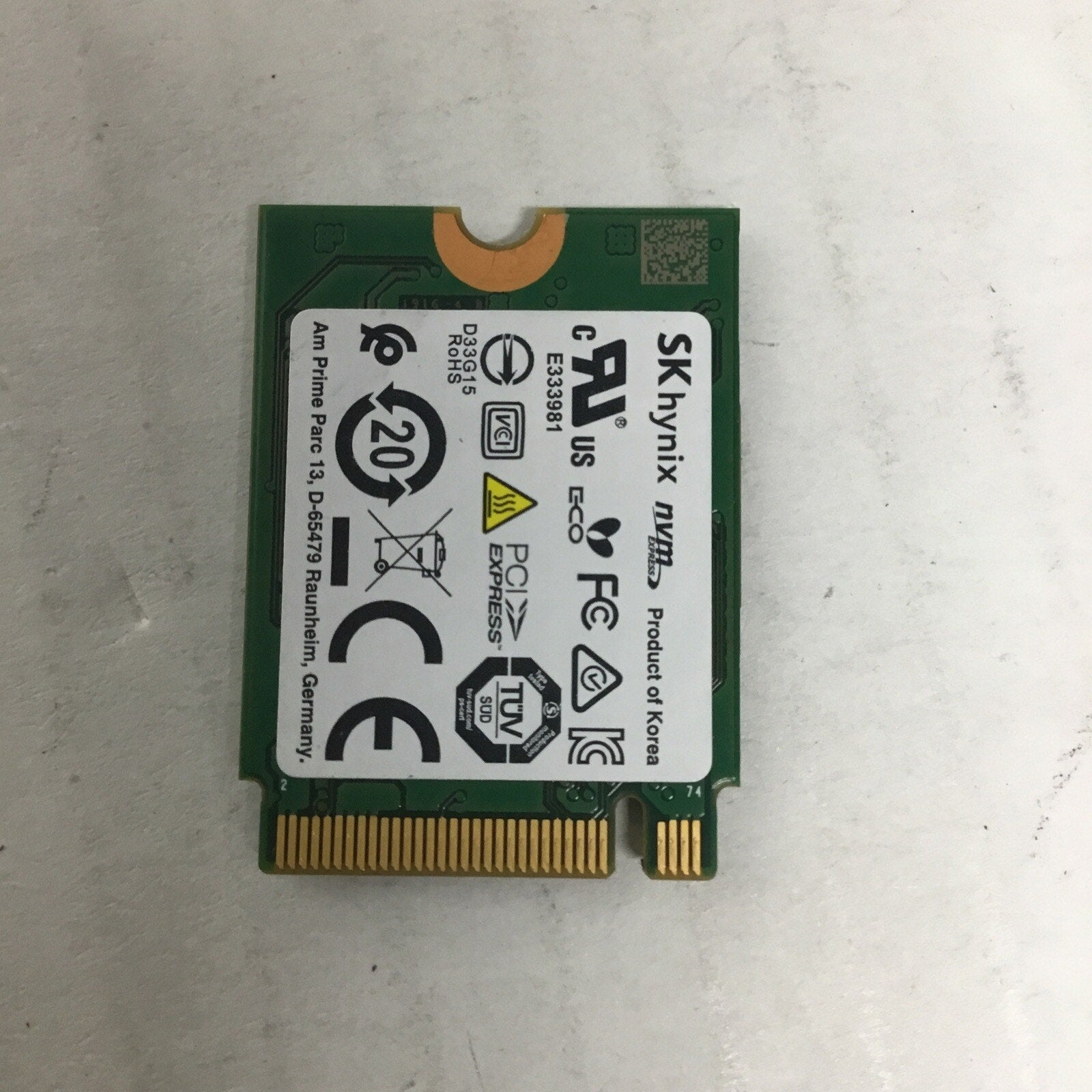 FOR PARTS Dell 5300 SK Hynix 128GB NVMe M.2 SSD Drive HFM128GDGTNG-85A0A T0VY9