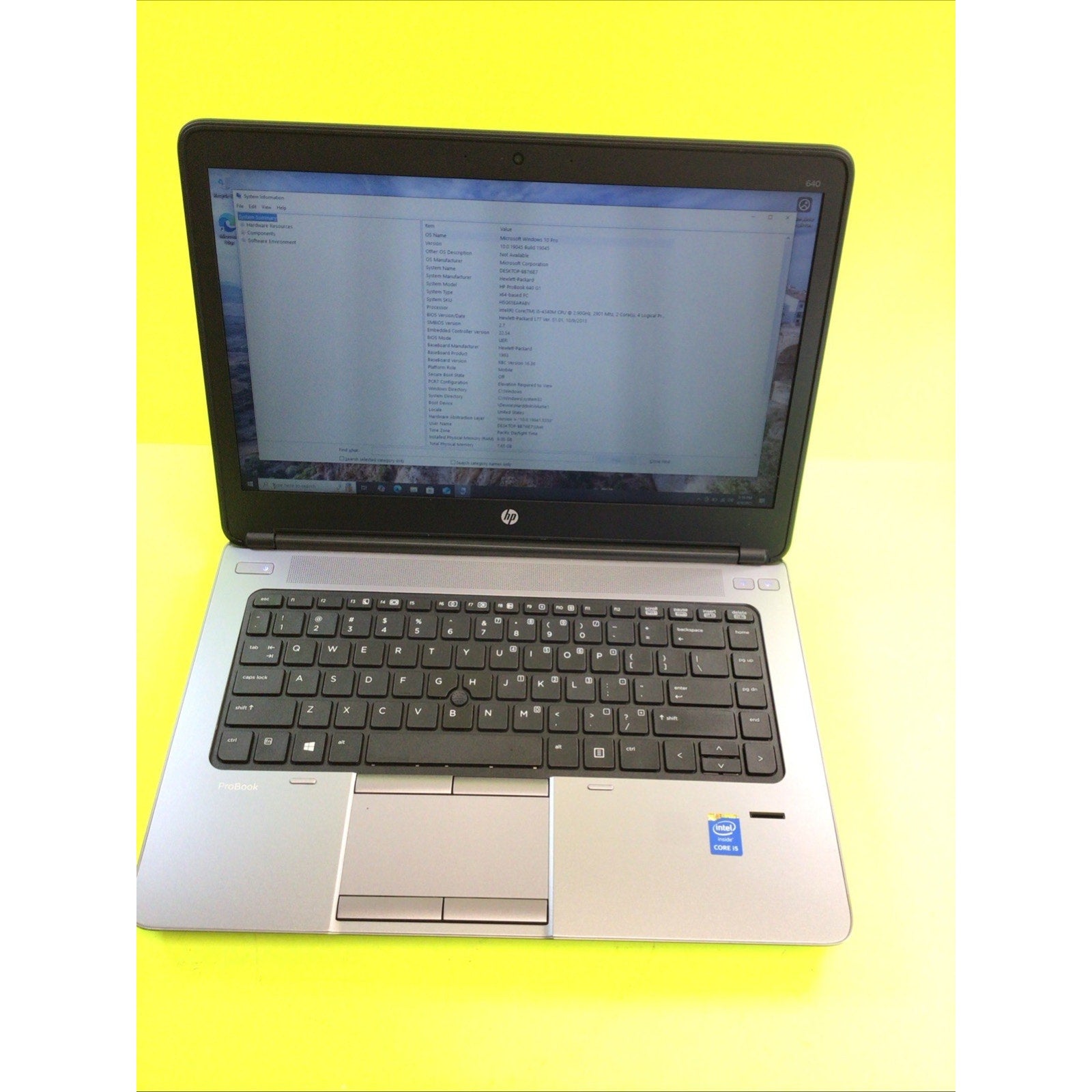 HP ProBook 640 G1 14" Laptop Intel Core i5 8GB RAM 512GB SSD Windows 10