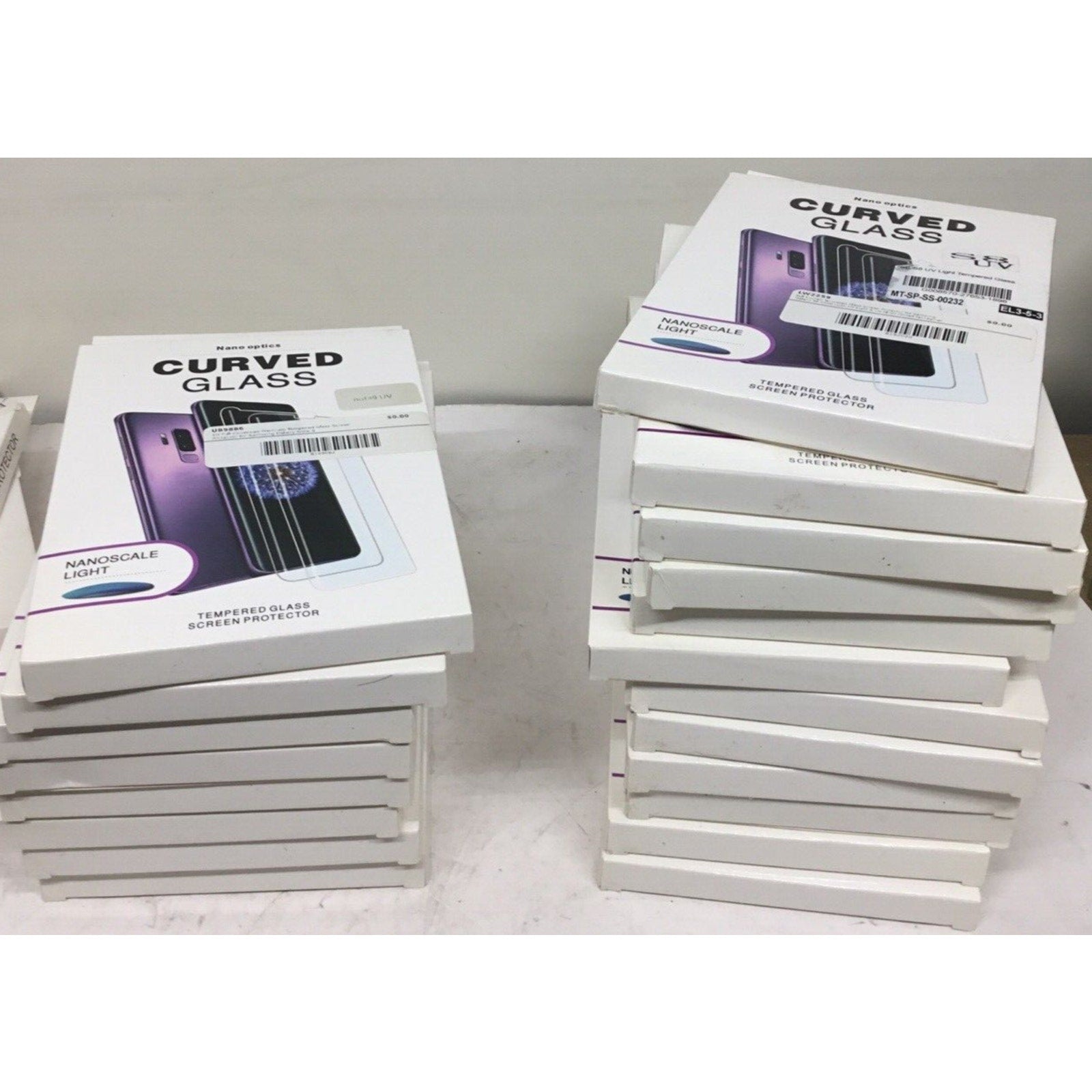 Lot of 20 Samsung Note 8/Note 9 UV Tempered Glass Screen Protector Kit Read Desc