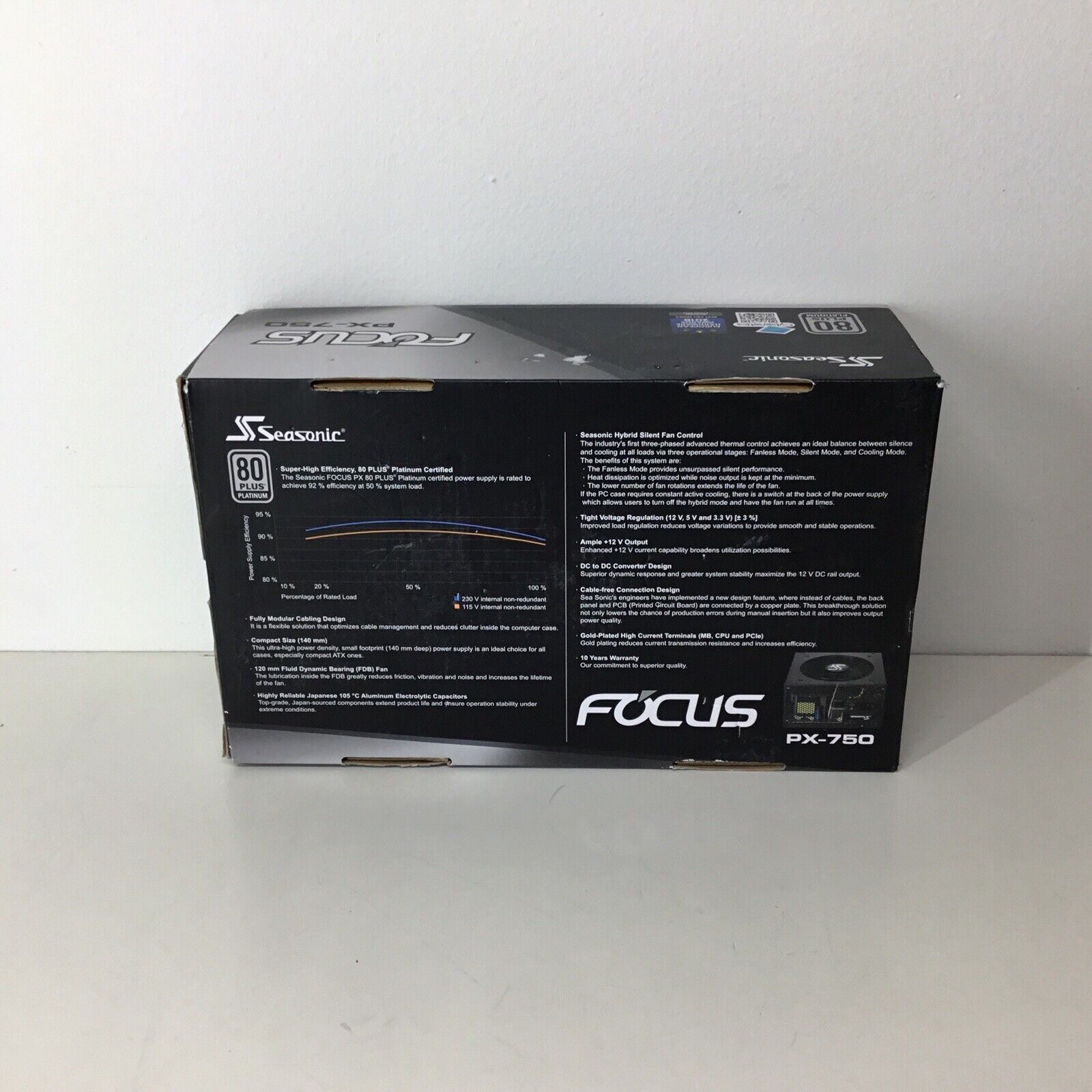 SeaSonic Focus SSR-750PX 750W Power Supply - Modular Cables Not Included