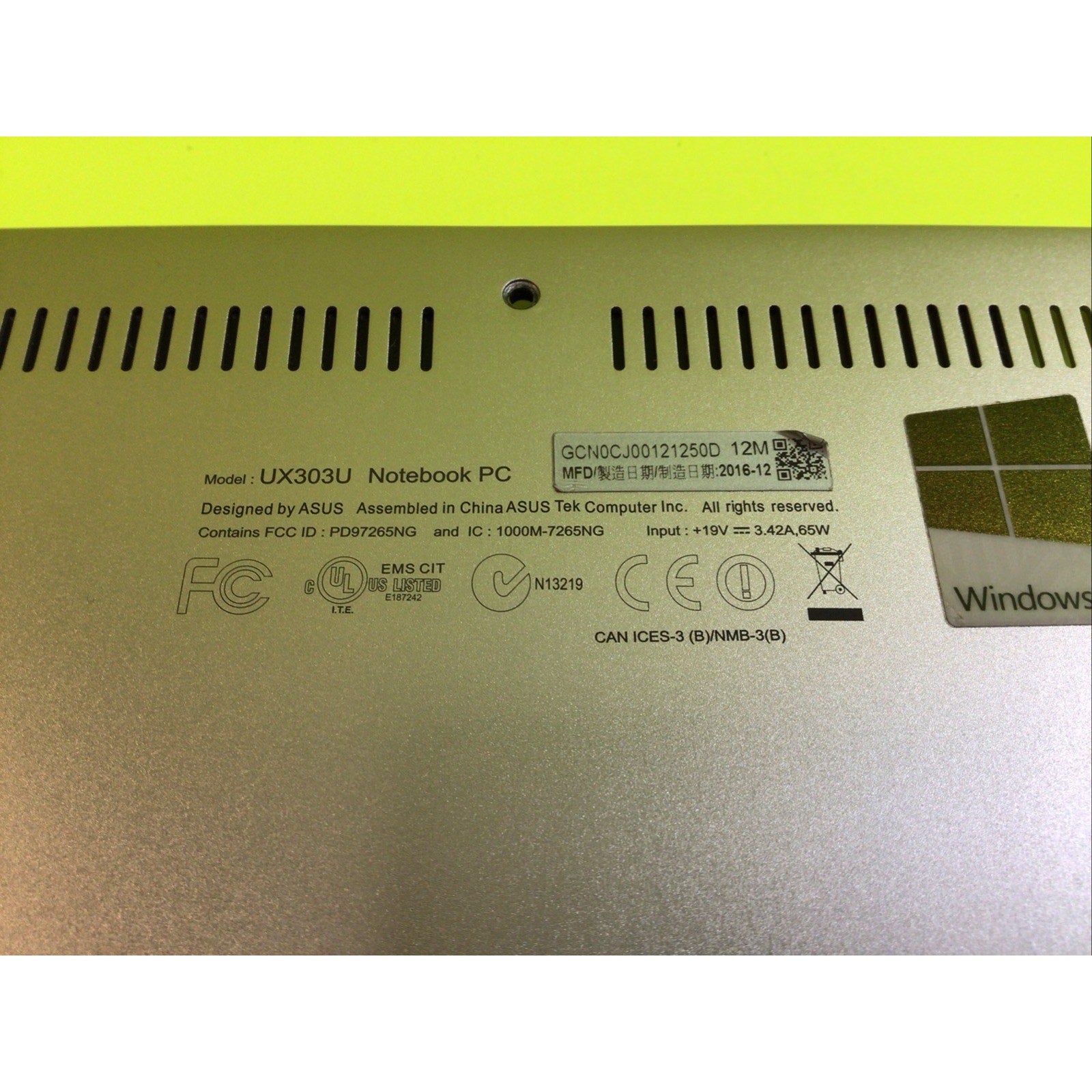 ASUS UX303U Bottom Cover 13NB04R1AM0611