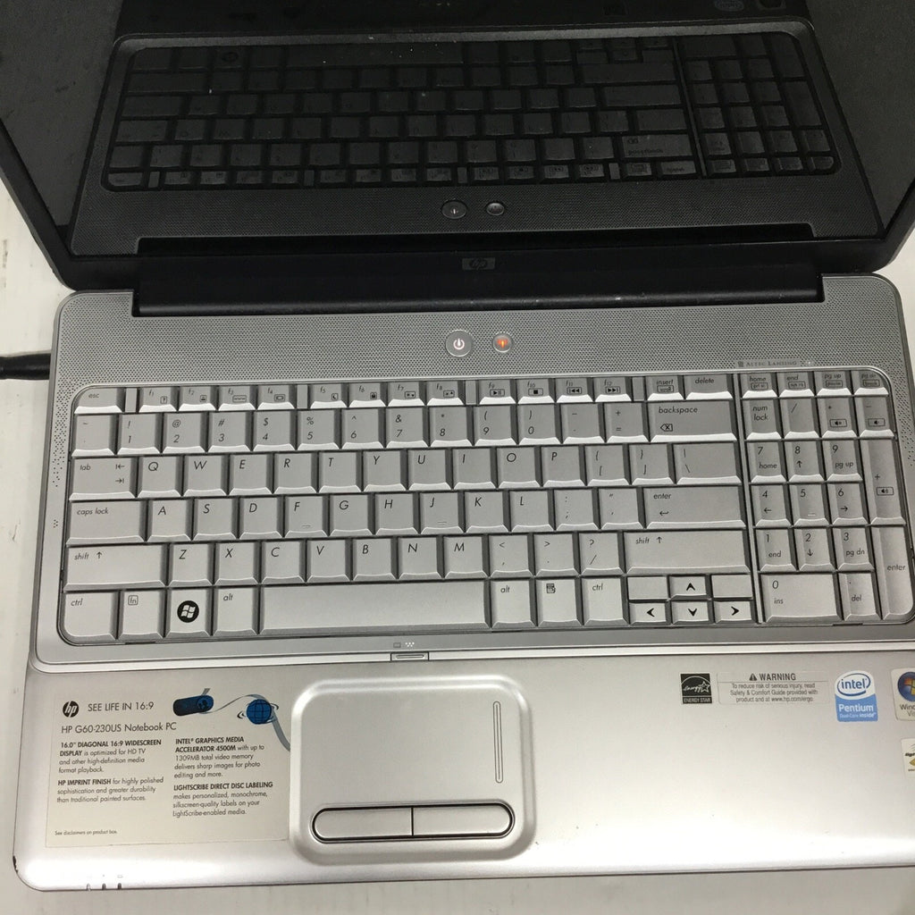 HP G60 Windows 7 Laptop READ DESC FOR PARTS.