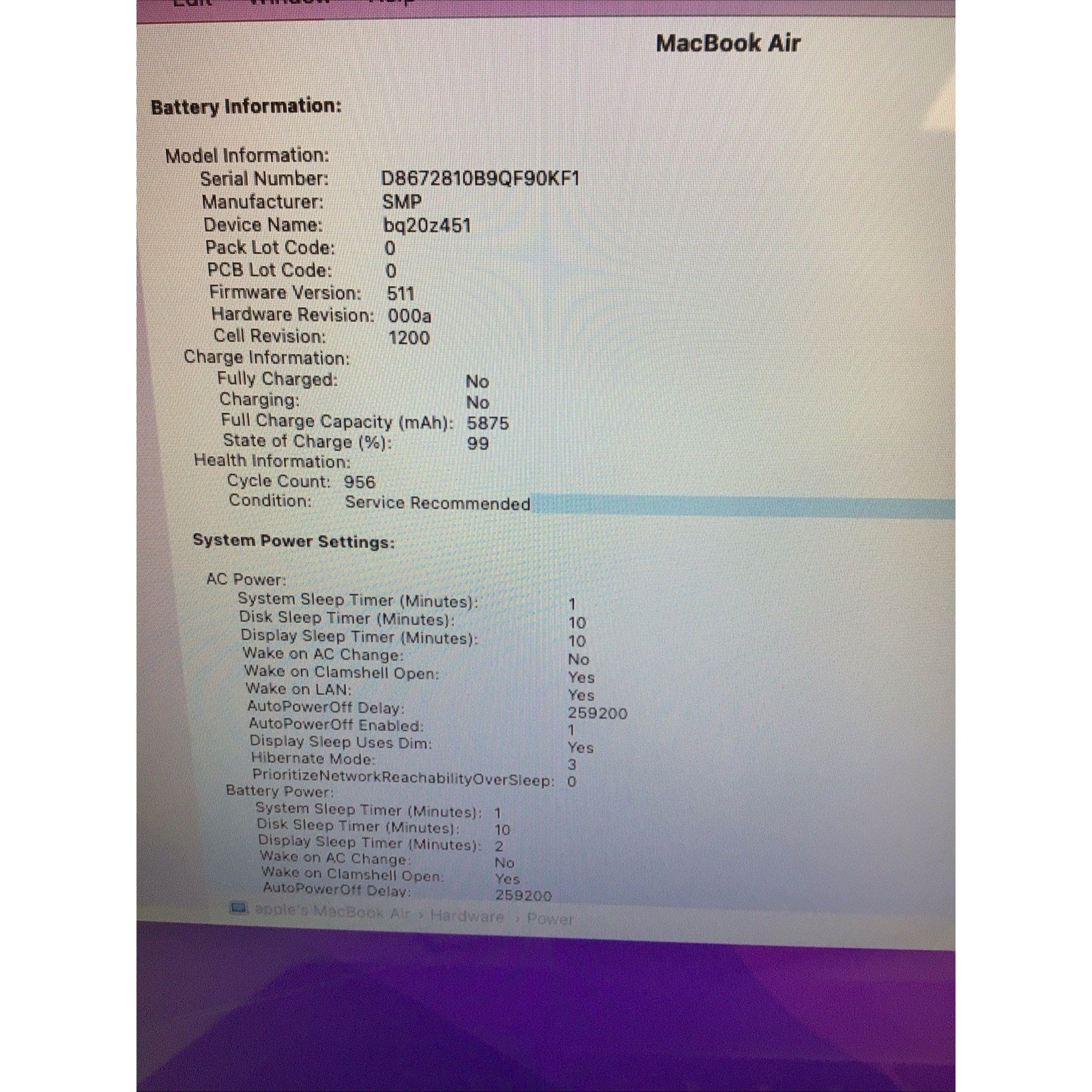 MacBook Air 13" 2017 1.8GHz 8GB RAM 128GB SSD