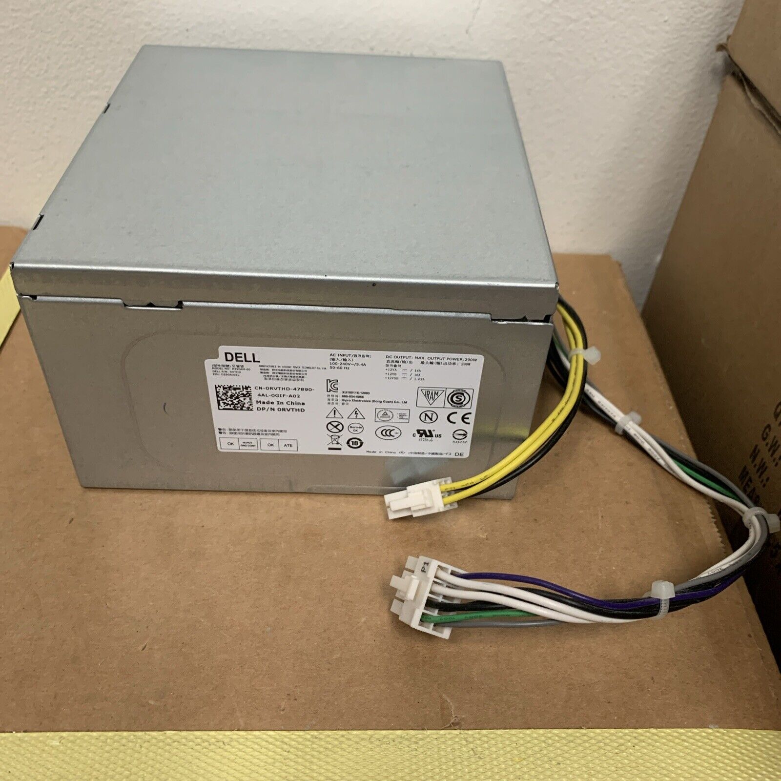 Dell H290AM-00 290W Desktop MT Computer PC Power Supply Dell P/N 0RVTHD / RVTHD