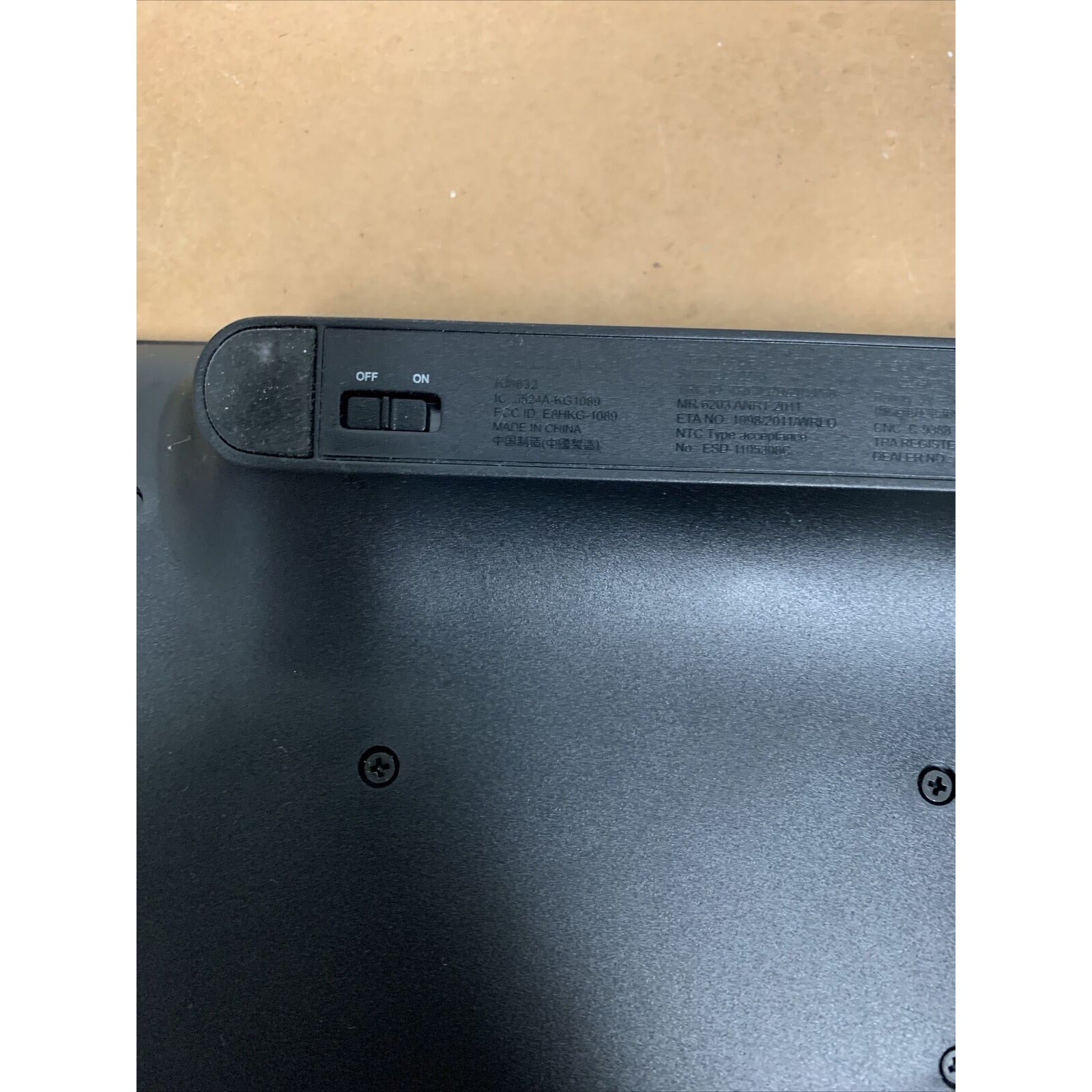 Genuine Dell Wireless Keyboard KM632 0KJW6K KJW6K (USB Receiver Not included)