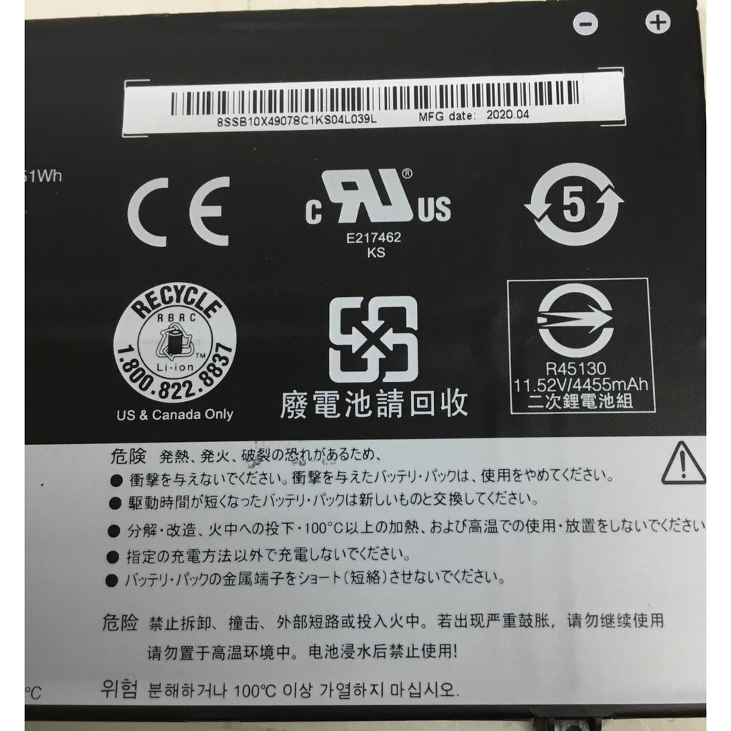 Lenovo Flex 5 14ARE05 14" Genuine Laptop 11.52V 4455mAh 52.5Wh Battery L19C3PD6