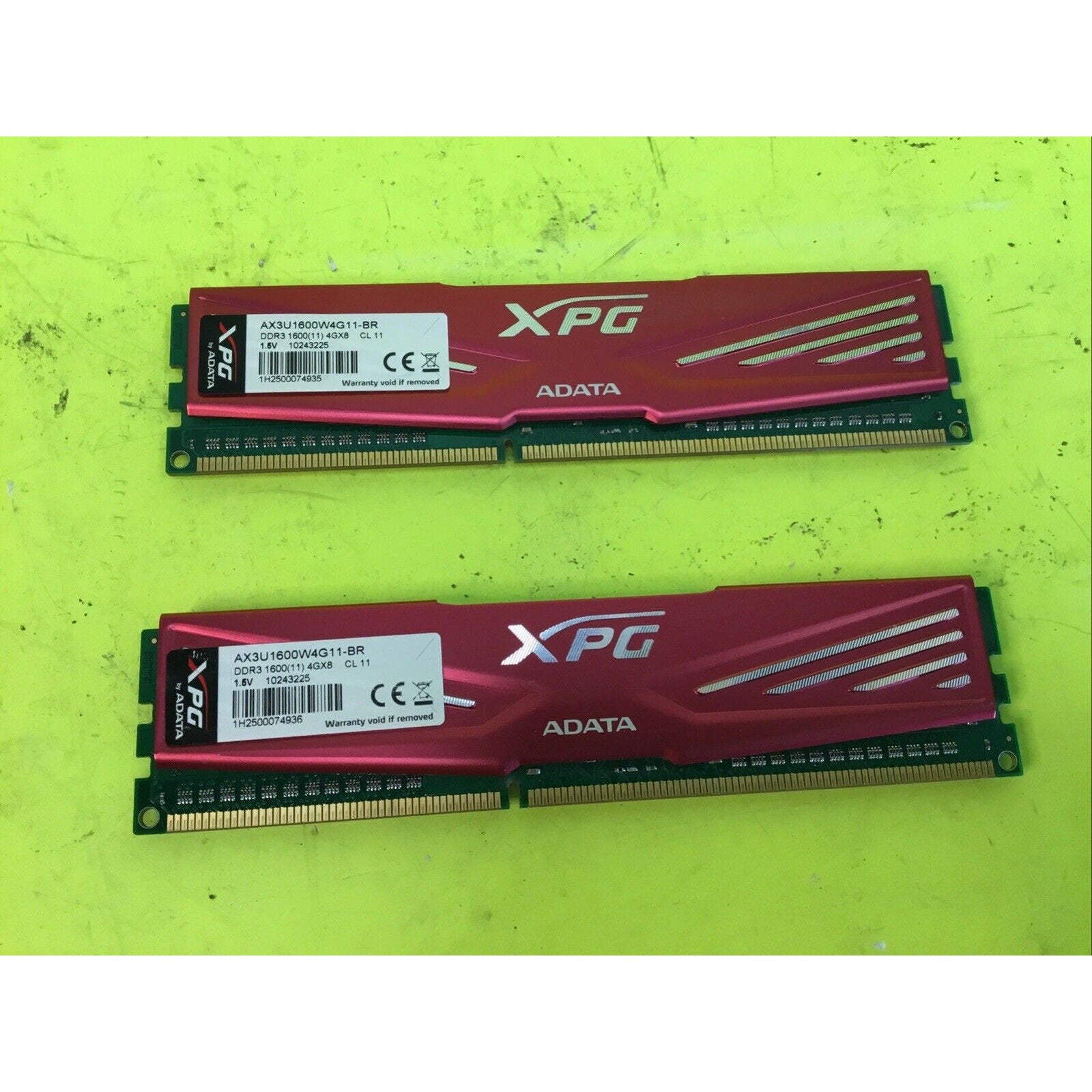 (2X4GB) ADATA XPG DDR3 4GB 1600MHZ CL11 Desktop RAM Memory AX3U1600W4G11-BR
