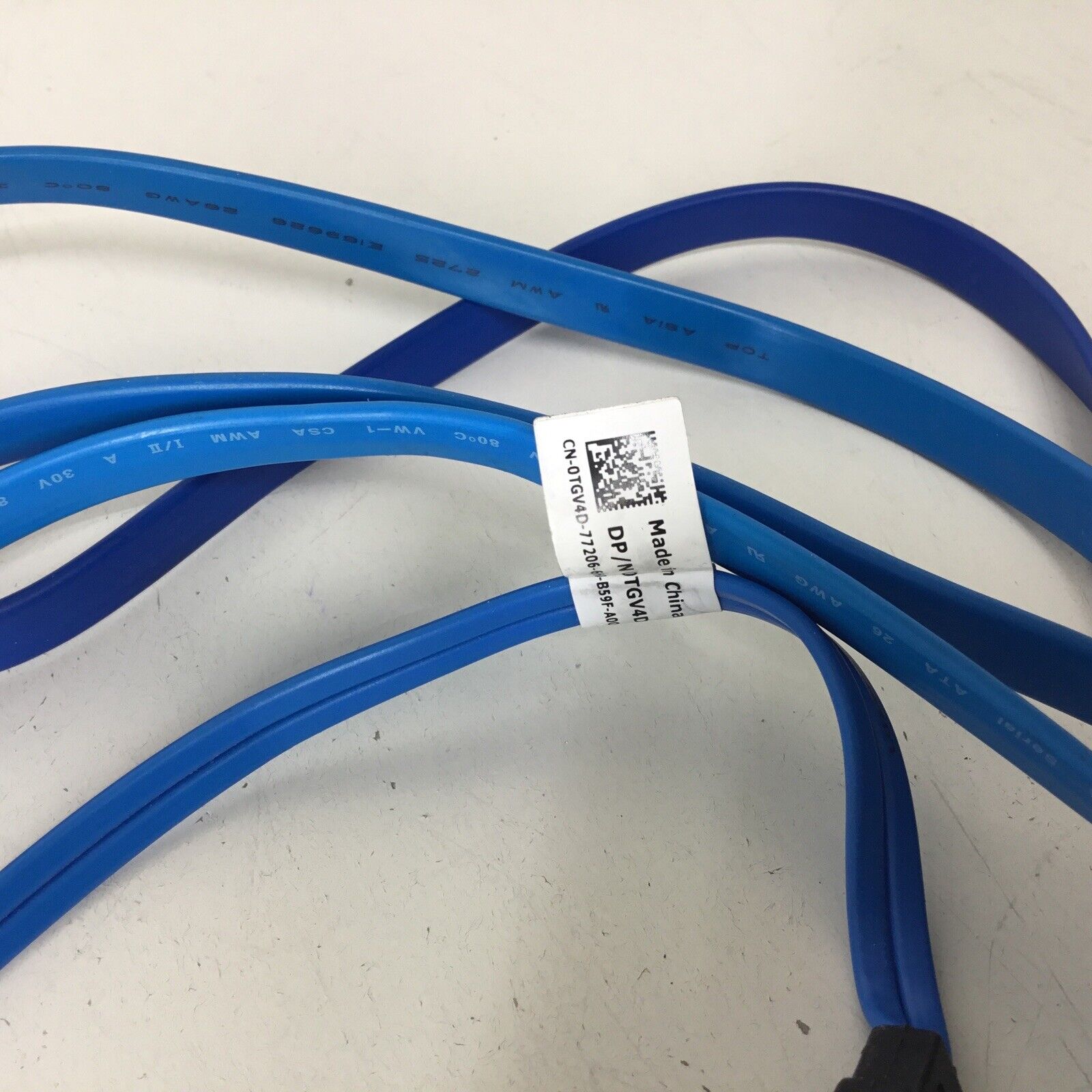 Lot Of 6 - SATA Hard Drive Cable Mix Length - Blue