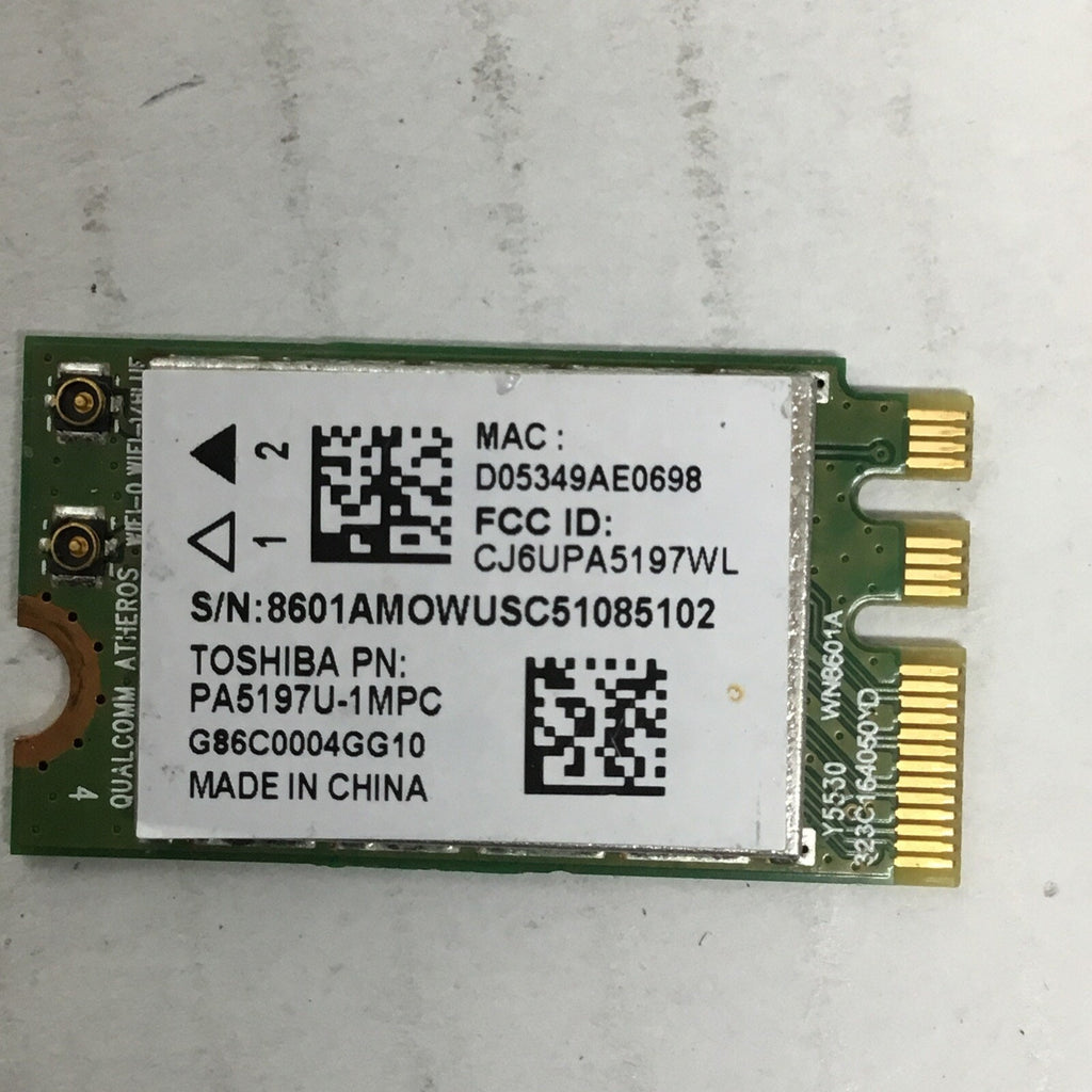 Toshiba G86C0004GE10 Qualcomm Atheros QCNFA125 NGFF PA5197U-1MPC OEM