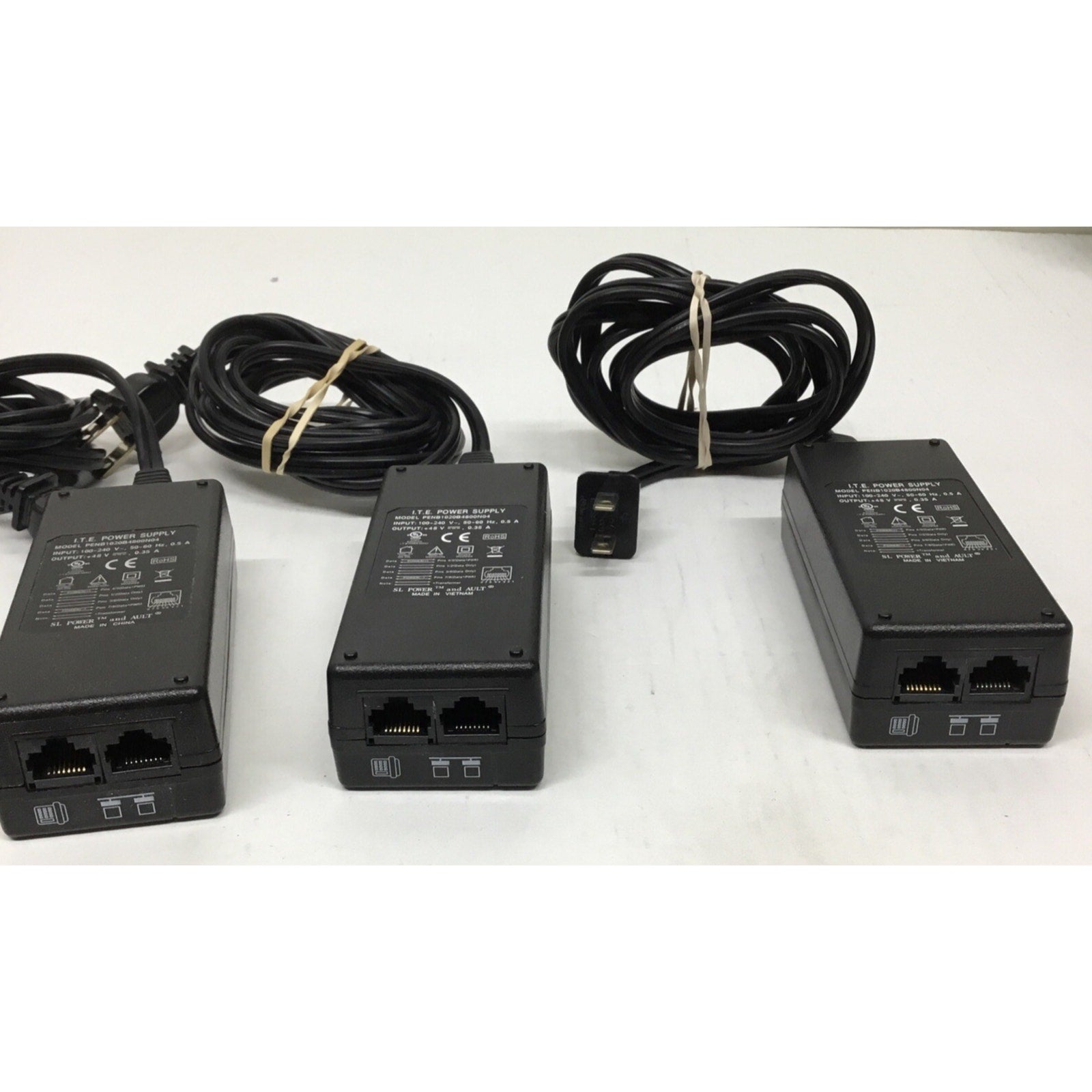 Lot of 3 ITE Power Supply PENB1020B4800N04 48V Ethernet PoE Injector