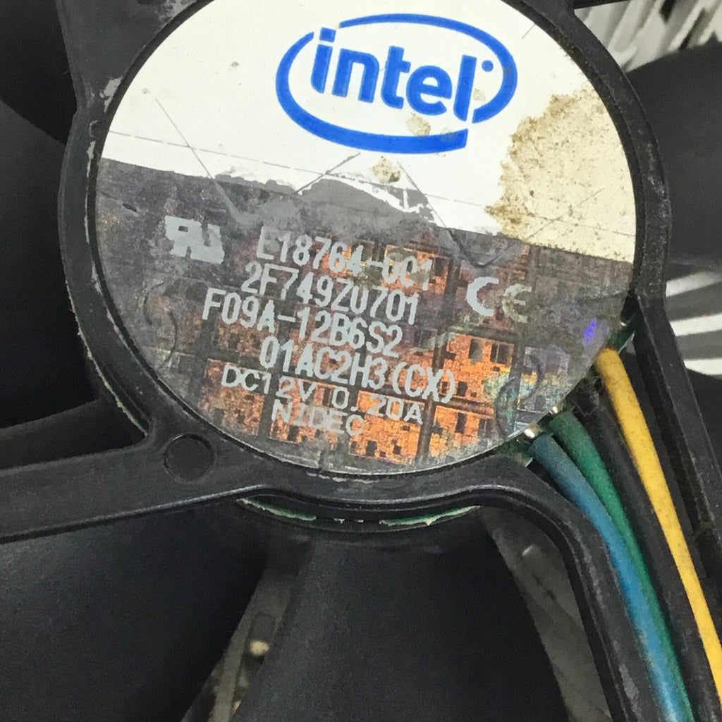 Intel E18764-001 socket 775 HeatSink w Cooling Fan & Cable F09A-12B9S2, 4 pins