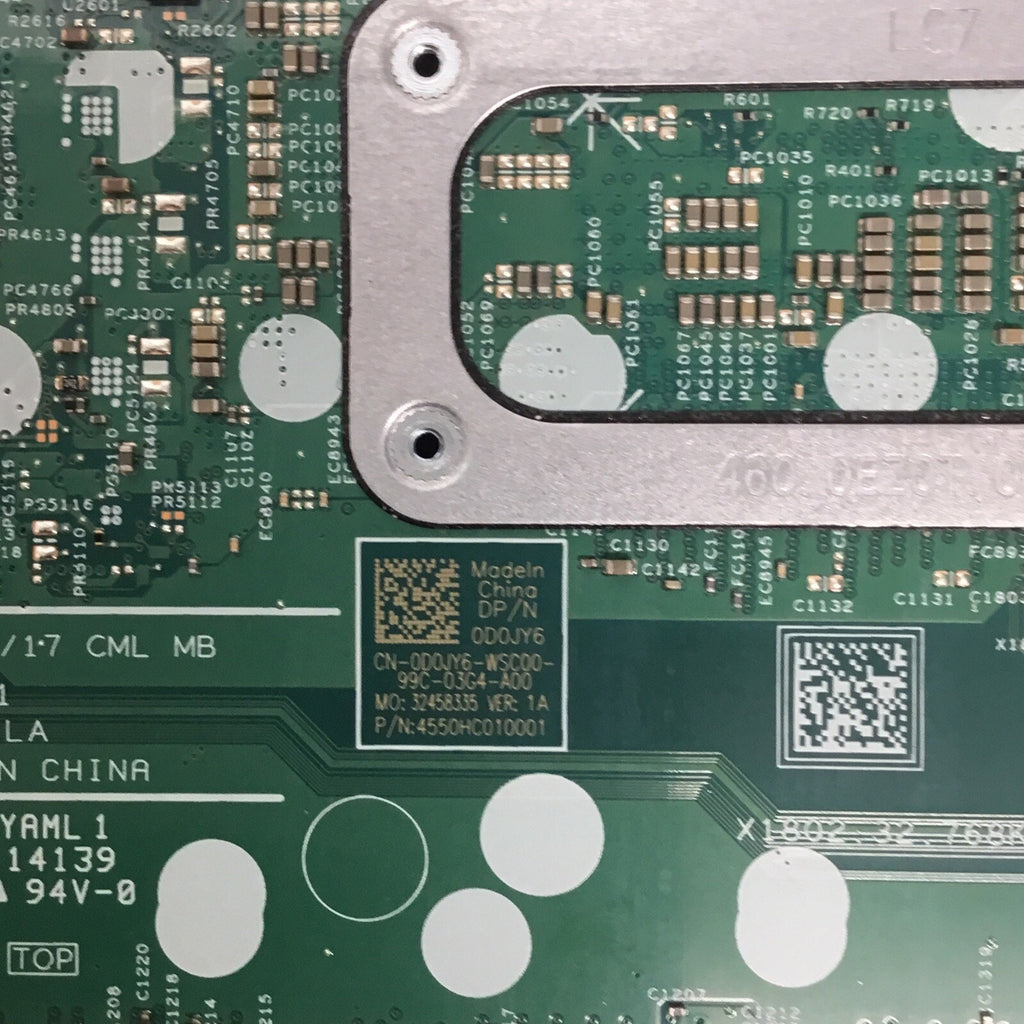 DELL INSPIRION 15 7591 LAPTOP INTEL MOTHERBOARD I5-10210U D0JY6 0D0JY6