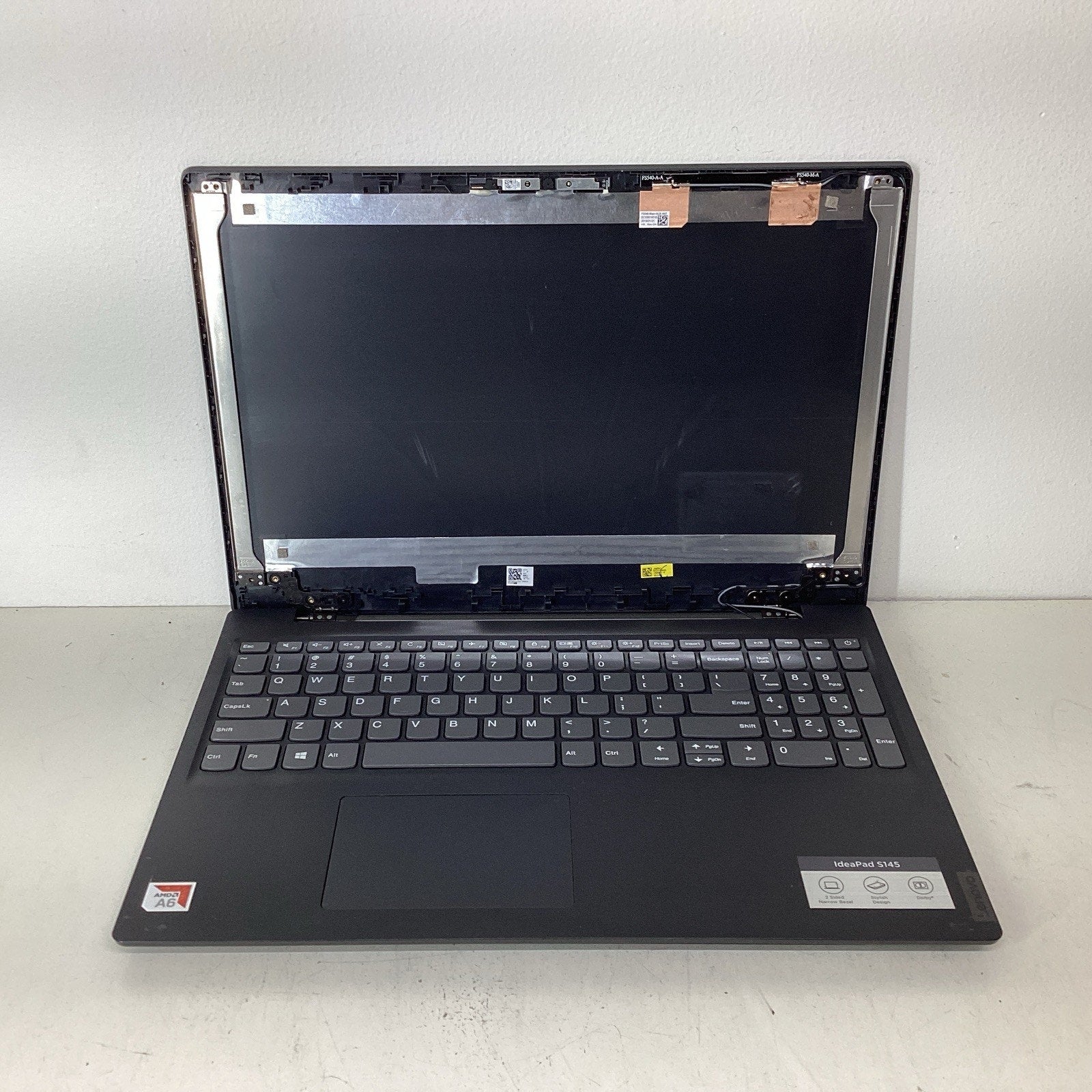 Lenovo Ideapad S145-15AST AMD A6 No LCD, RAM, HDD - For Parts