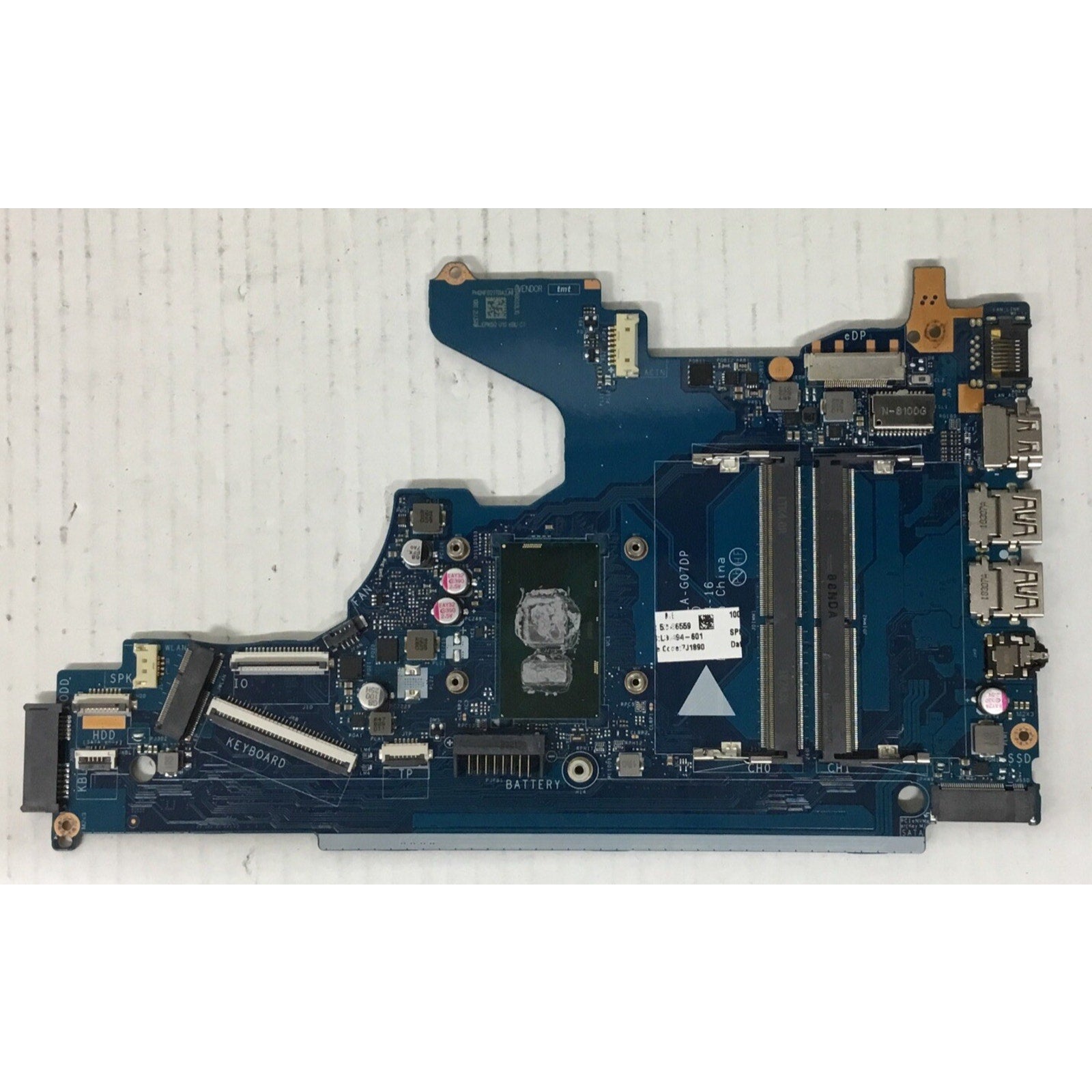LA-G07DP HP MOTHERBOARD INTEL I7-7200U 15-da0085od