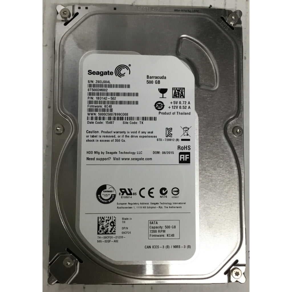 Dell 9CF26 Seagate Barracuda 7200.12 500GB 7200RPM SATA-3 16MB 3.5" HDD 19-3