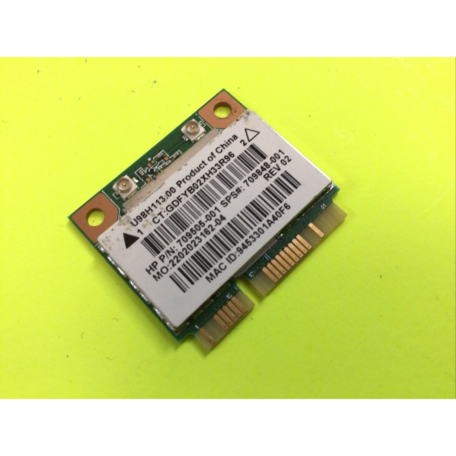HP Pavilion 15-f222wm Realtek RTL8188EE Network Interface Card 709505-001