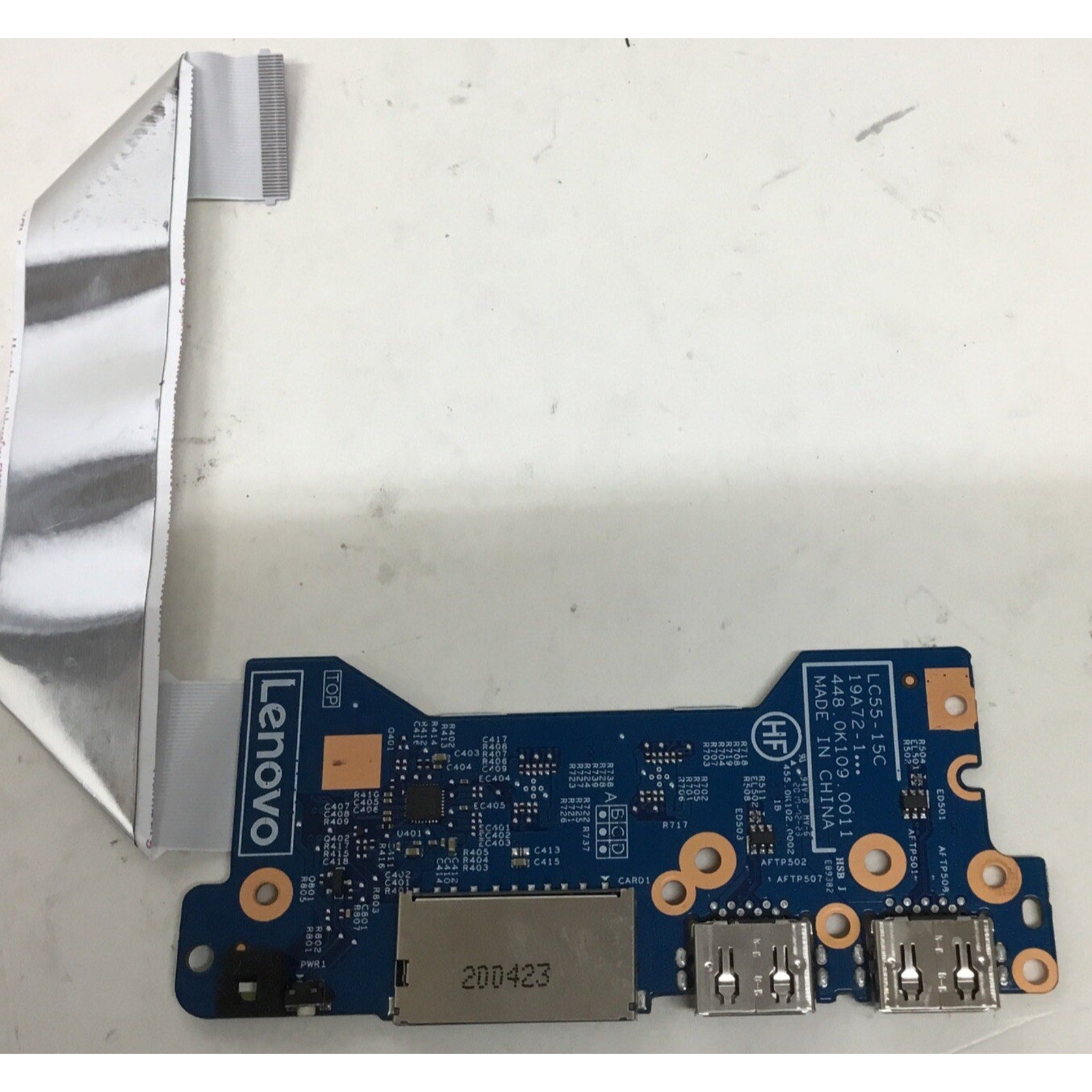 Lenovo IdeaPad Flex 5 14ARE05 USB Card Reader Board W/Cable 448.0K109.0011