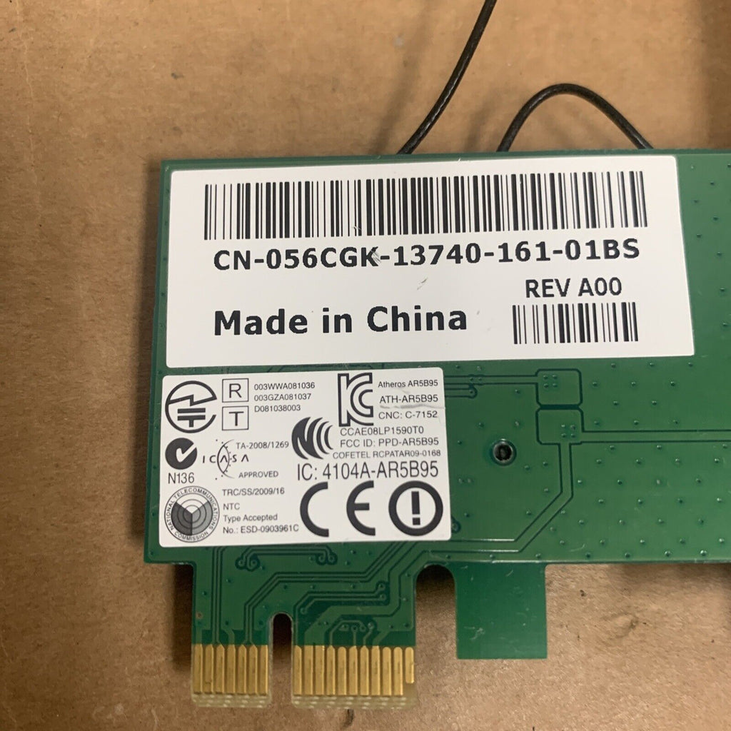 Dell WLAN Wireless Network Card Adapter PCIe CN-056CGK 56CGK - No Antenna