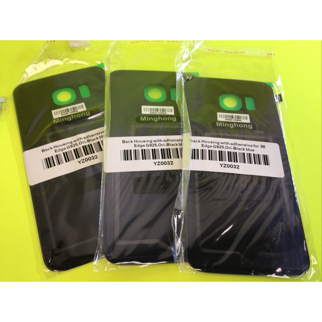 7 Pack Samsung Galaxy S6 Edge G925 Back Glass Cover Door Rear Panel w/Adhesive