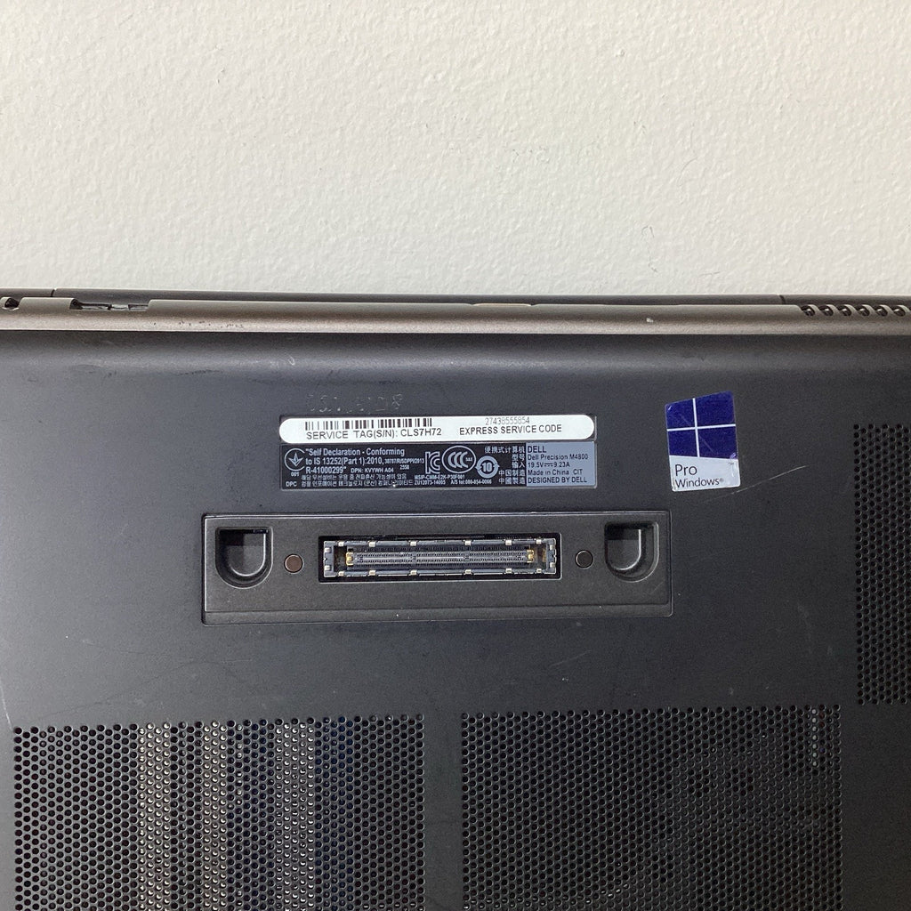 Dell Precision M4800 15.6" Laptop Intel i7-4710MQ 2.50GHz 8GB RAM W10 Pro