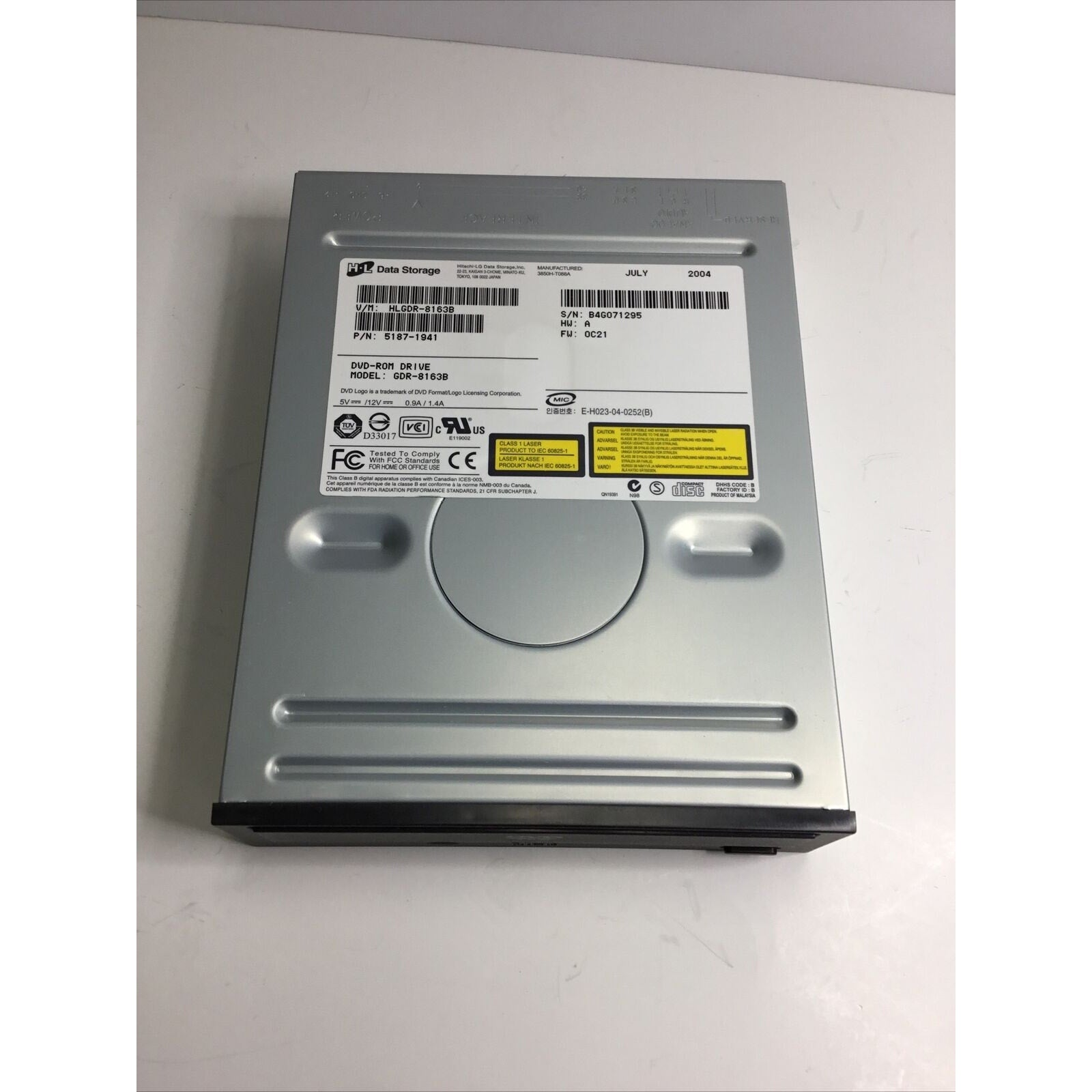 Philips DROM6116 16x DVD-ROM IDE Drive 5187-1941 (Black) from HP Pavilion 725n