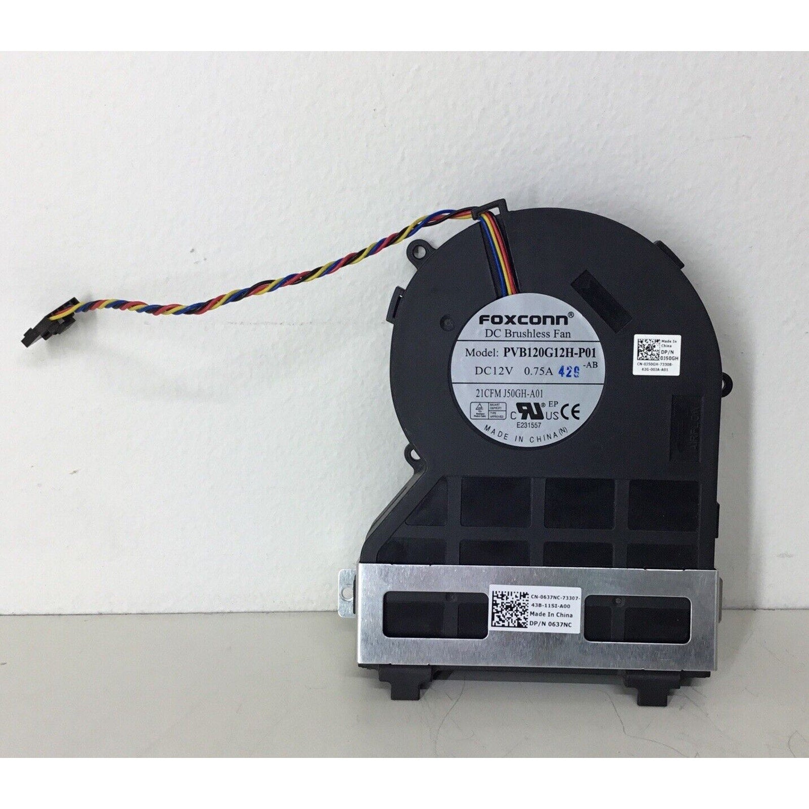 Dell OptiPlex Computer CPU Cooling Fan 0J50GH 0637NC