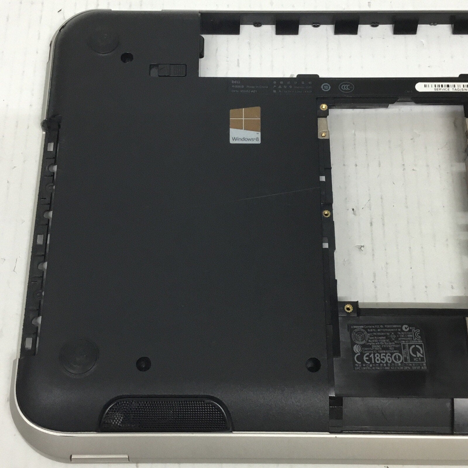 GENUINE DELL INSPIRON 5520 LAPTOP BOTTOM BASE CHASSIS K1R3M 0K1R3M