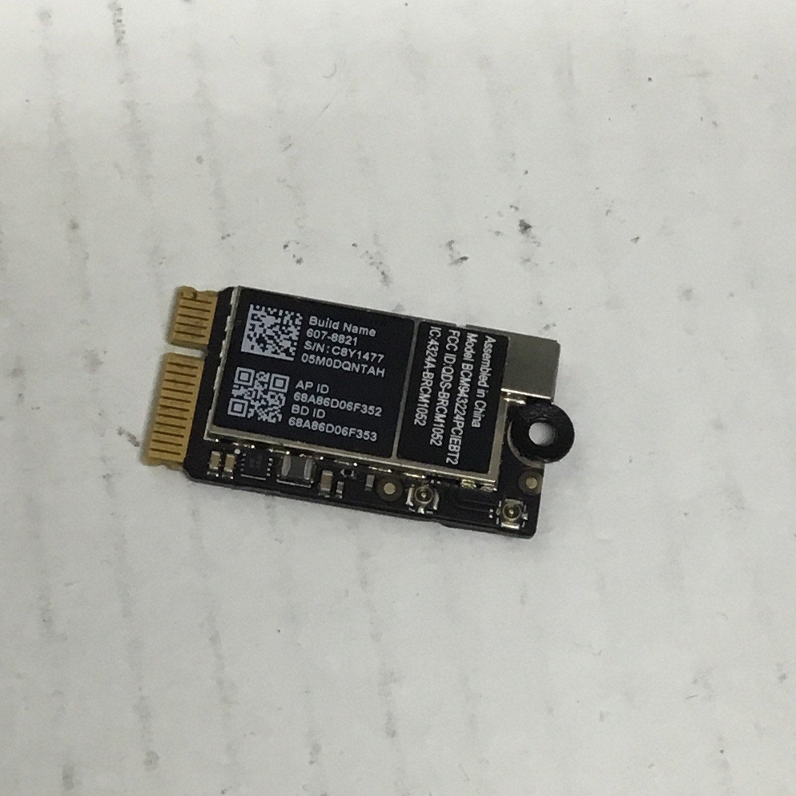 Apple Macbook Air 13" A1369 AirPort WiFi Card 607-8821 BCM943224PCIEBT2