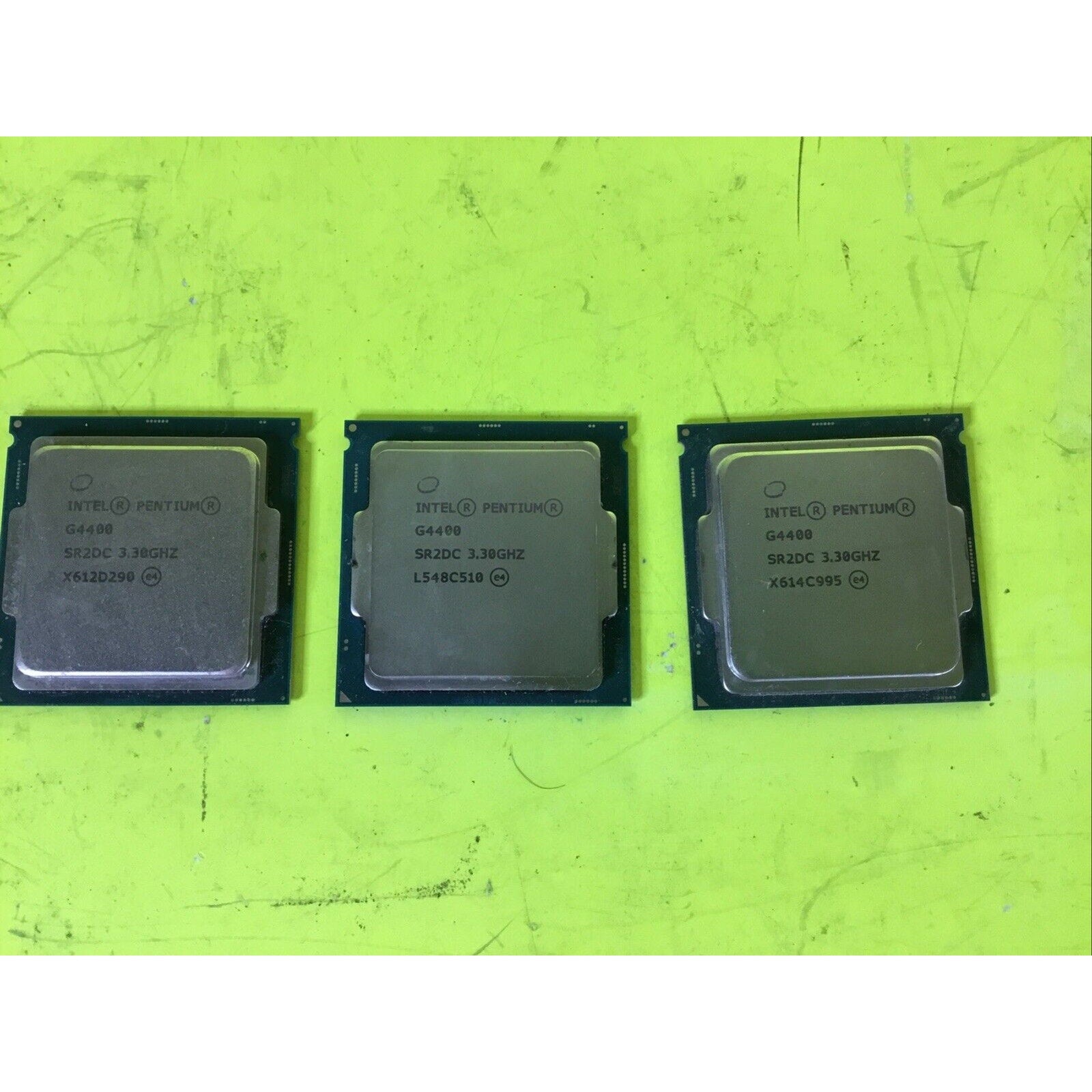 Lot of 3 Intel Pentium G4400 SR2DC 3.30GHZ