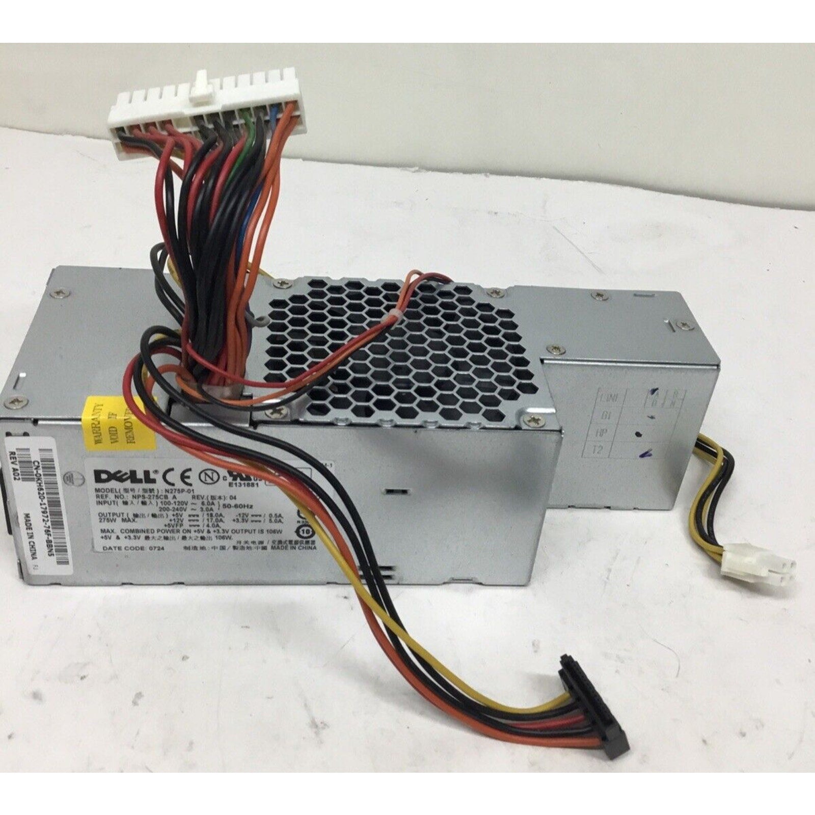 Dell power supply N275P-01 Ref. No. NSP-275CB-A good condition