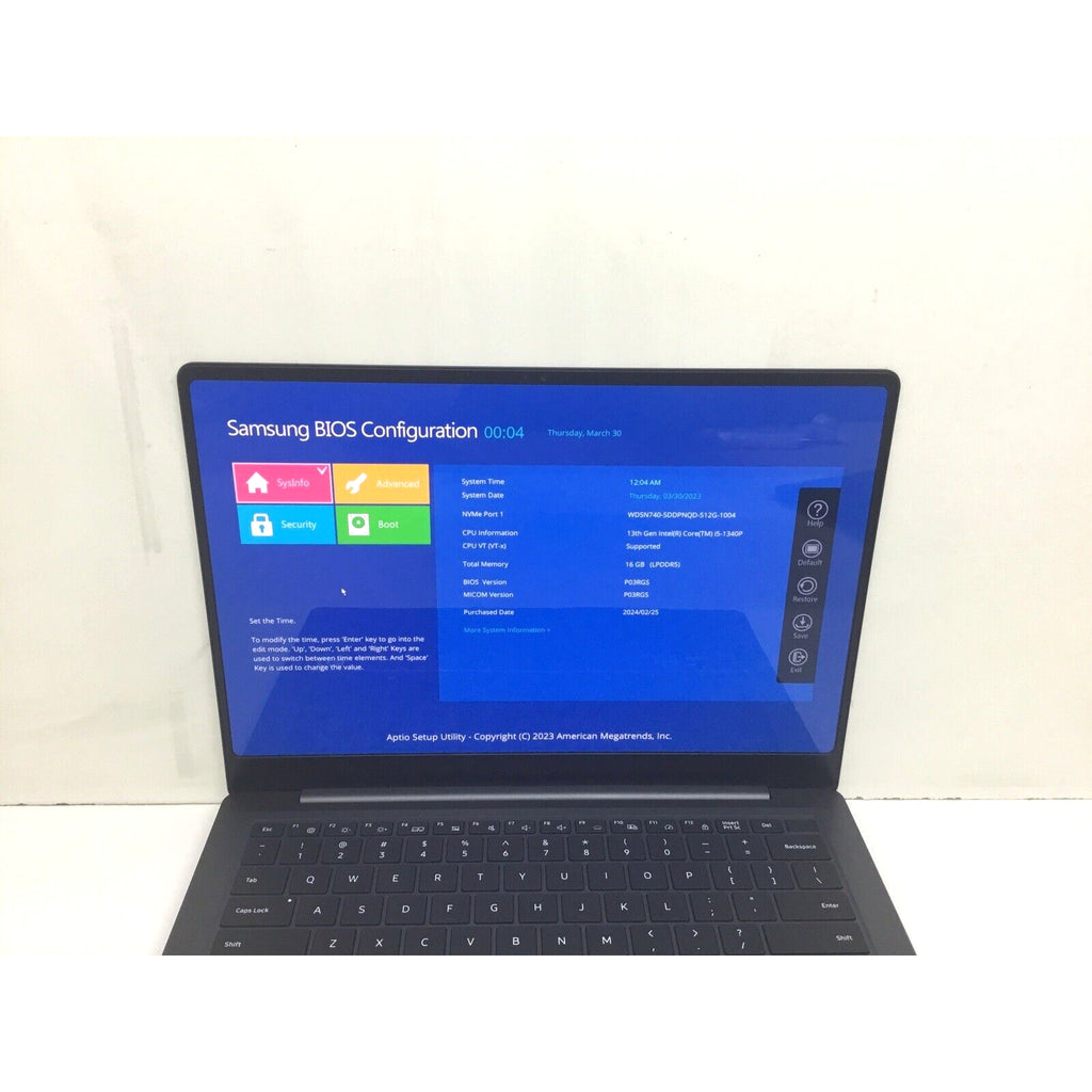 Samsung Galaxy Book3 Pro 14 NP944XFG-KC2US 2023 i5-1340P 16GB RAM 512GB Laptop