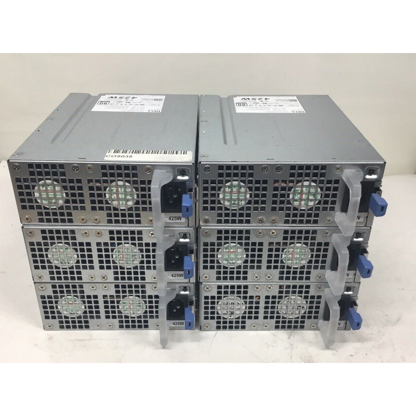 LOT of 6 Dell Part DNR74 T3600 T3610 425W Workstation Power Supply D425EF-02