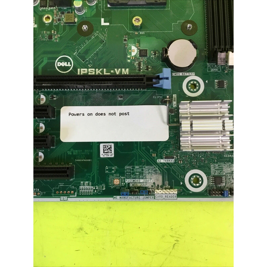 Dell XPS 8910 Motherboard LGA1151 DDR4 0WPMFG IPSKL-VM FOR PARTS or REPAIR