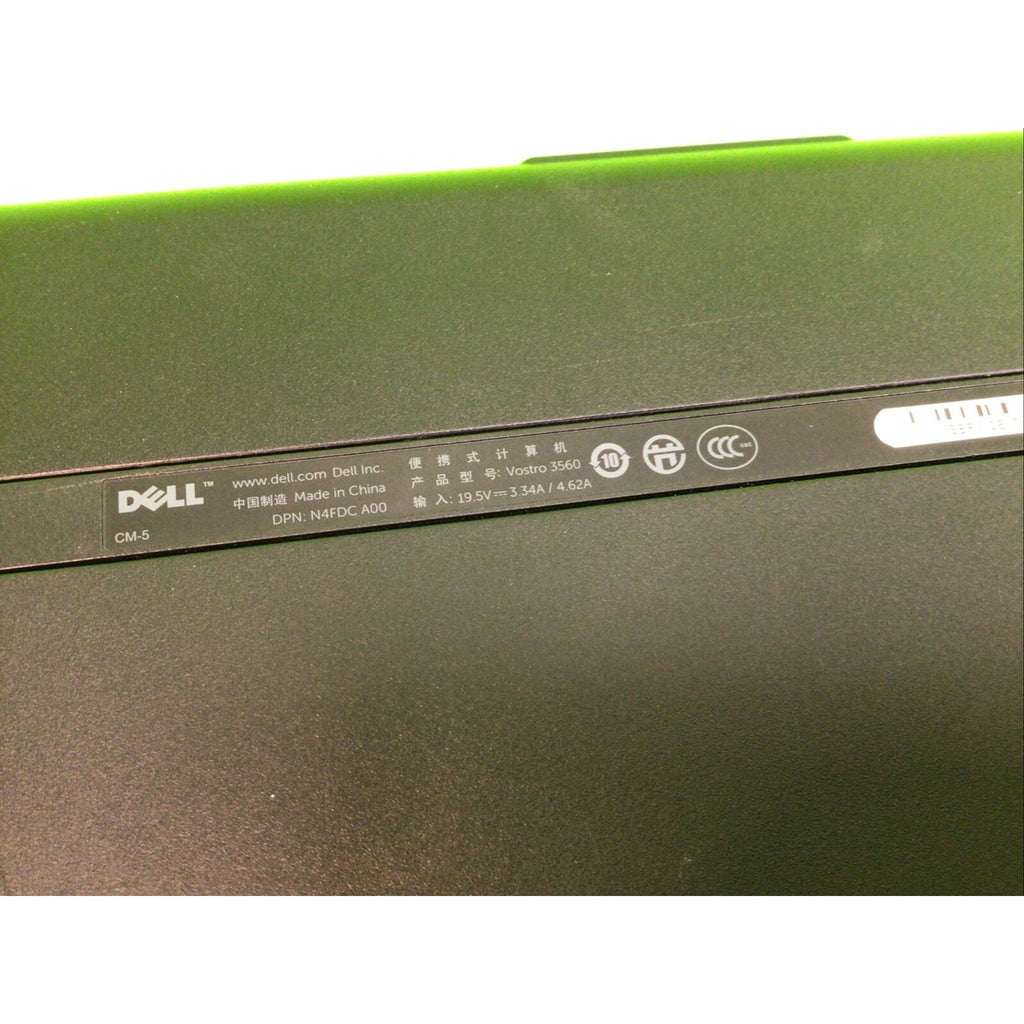 Dell Vostro 3560 Core i3-2370M 2.40GHz 4GB RAM 120GB SSD FOR PARTS or REPAIR