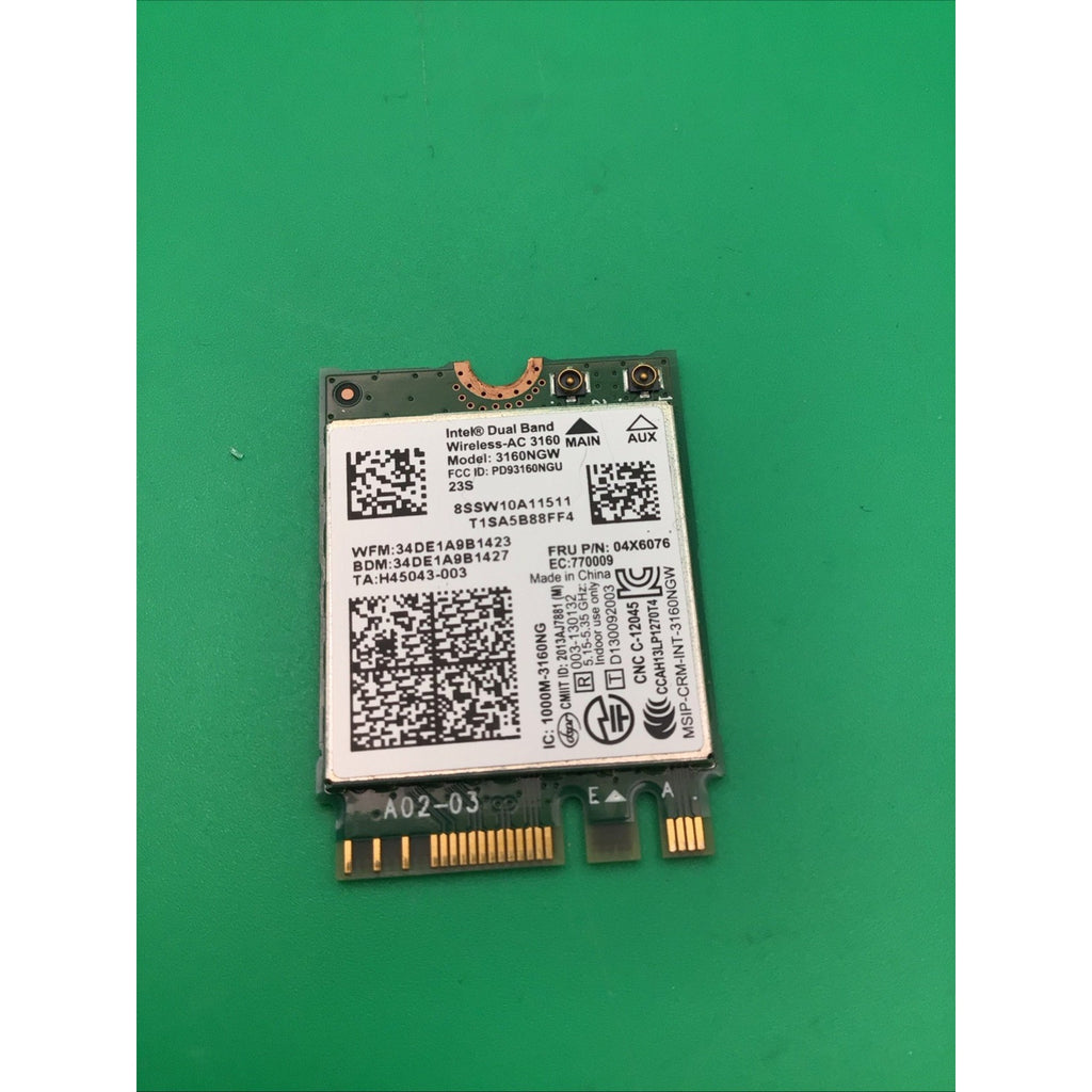 Dell 3160NGW Wireless AC 3160 Dual Band Wi-Fi Card - 802.11 ac/a/b/g/n - 28D9J