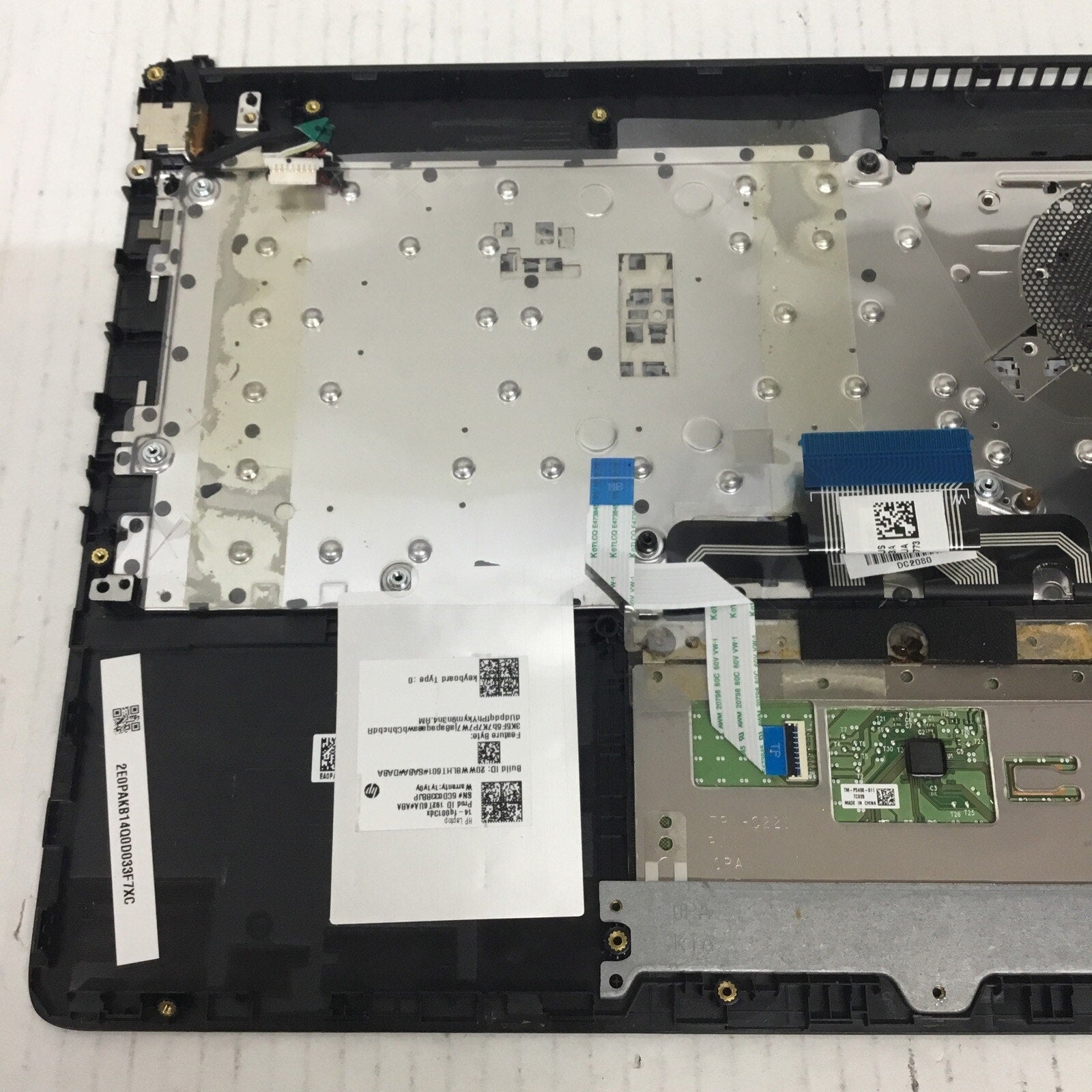 READ DESC HP 14-DQ1059WM 14-FQ Keyboard, Palmrest BLACK M03796-001